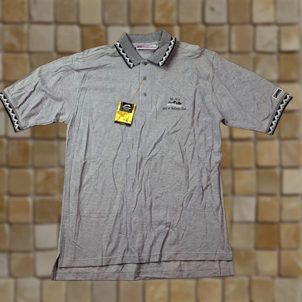 Vintage VINTAGE Slazenger Polo Men's L Gray Collared PGA Polo Shirt Button Sports Shirt Golf Casual 90s Aztec USA Retro Athletics Mens Size US L / EU 52-54 / 3 - 1 Thumbnail