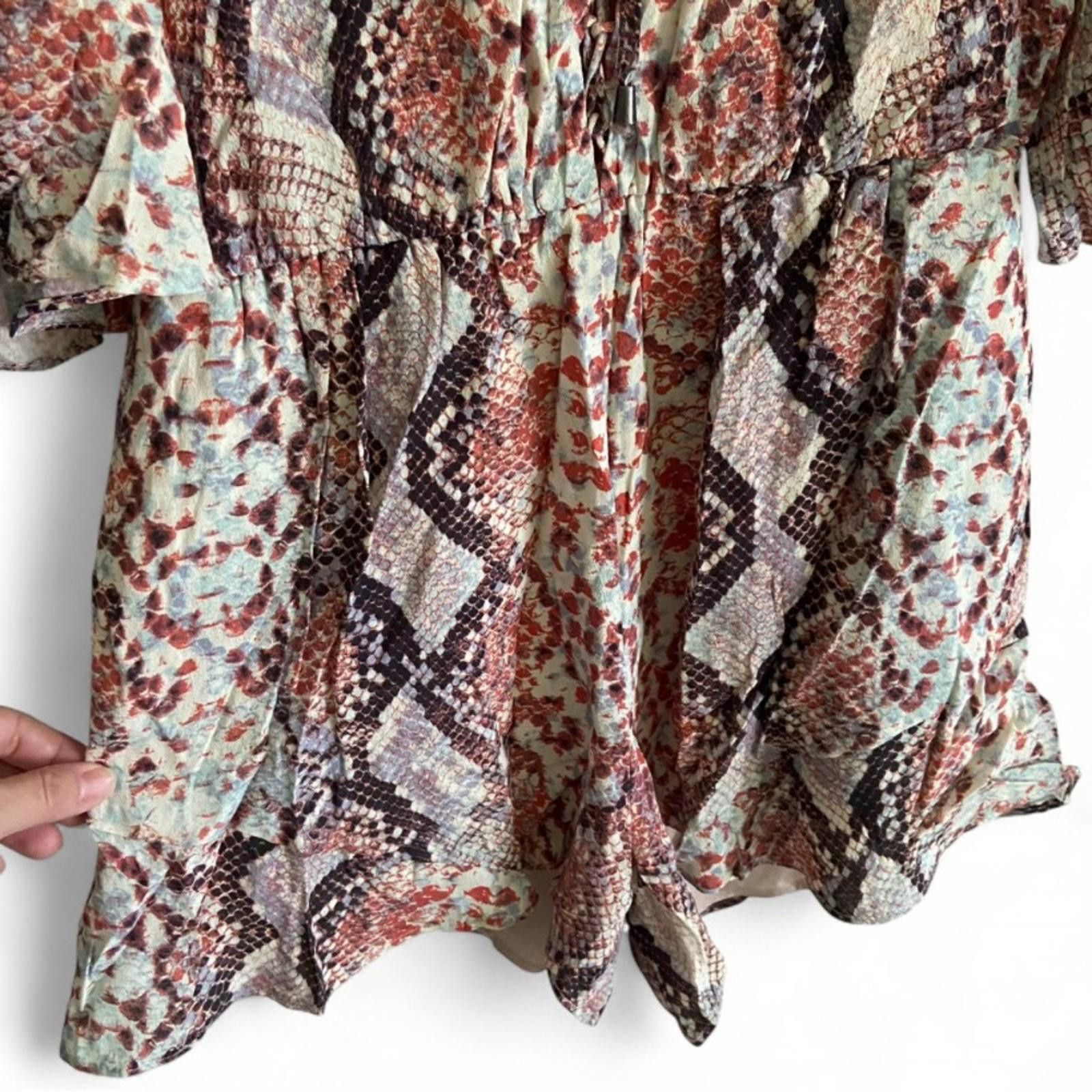 Designer Lovers + Friends Pink Snakeskin Pattern Womens Romper Sz XS Size 26" / US 2 / IT 38 - 8 Thumbnail