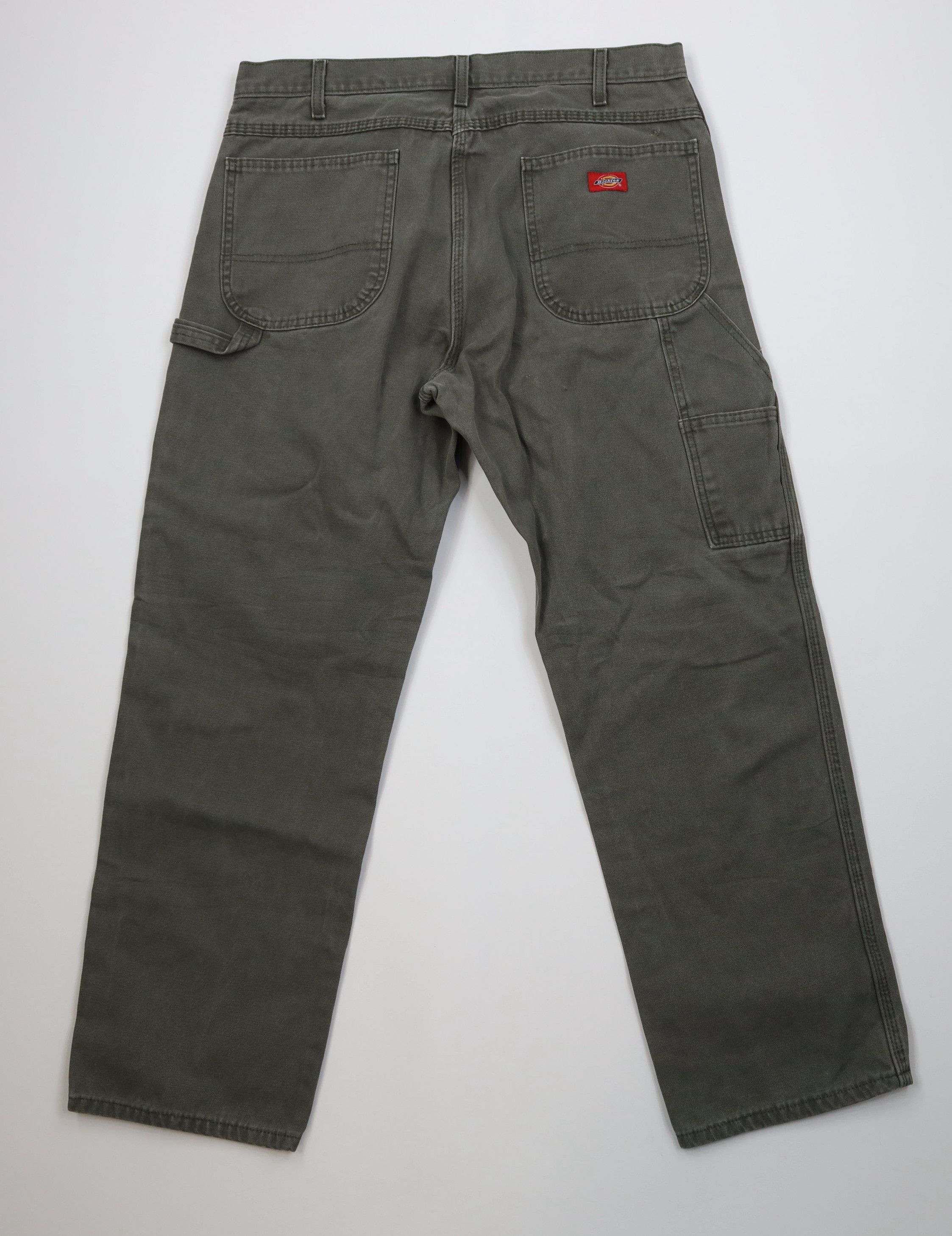 Dickies Vintage Y2K Dickies Wide Leg Canvas Dungaree Pants Green Size US 36 / EU 52 - 11 Thumbnail