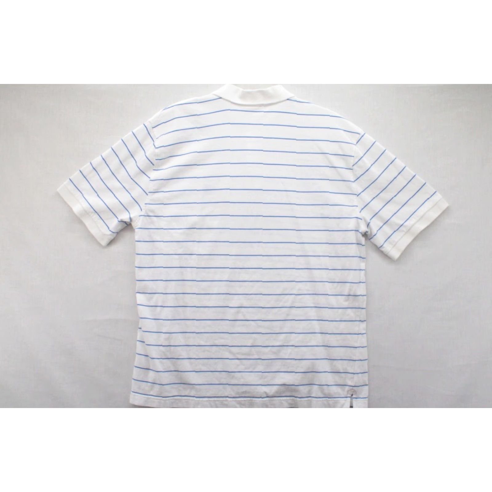 Brooks Brothers VINTAGE Brooks Brothers 346 Polo Shirt Men's XL White with Blue Stripe Embroidered Preppy Size US XL / EU 56 / 4 - 2 Thumbnail