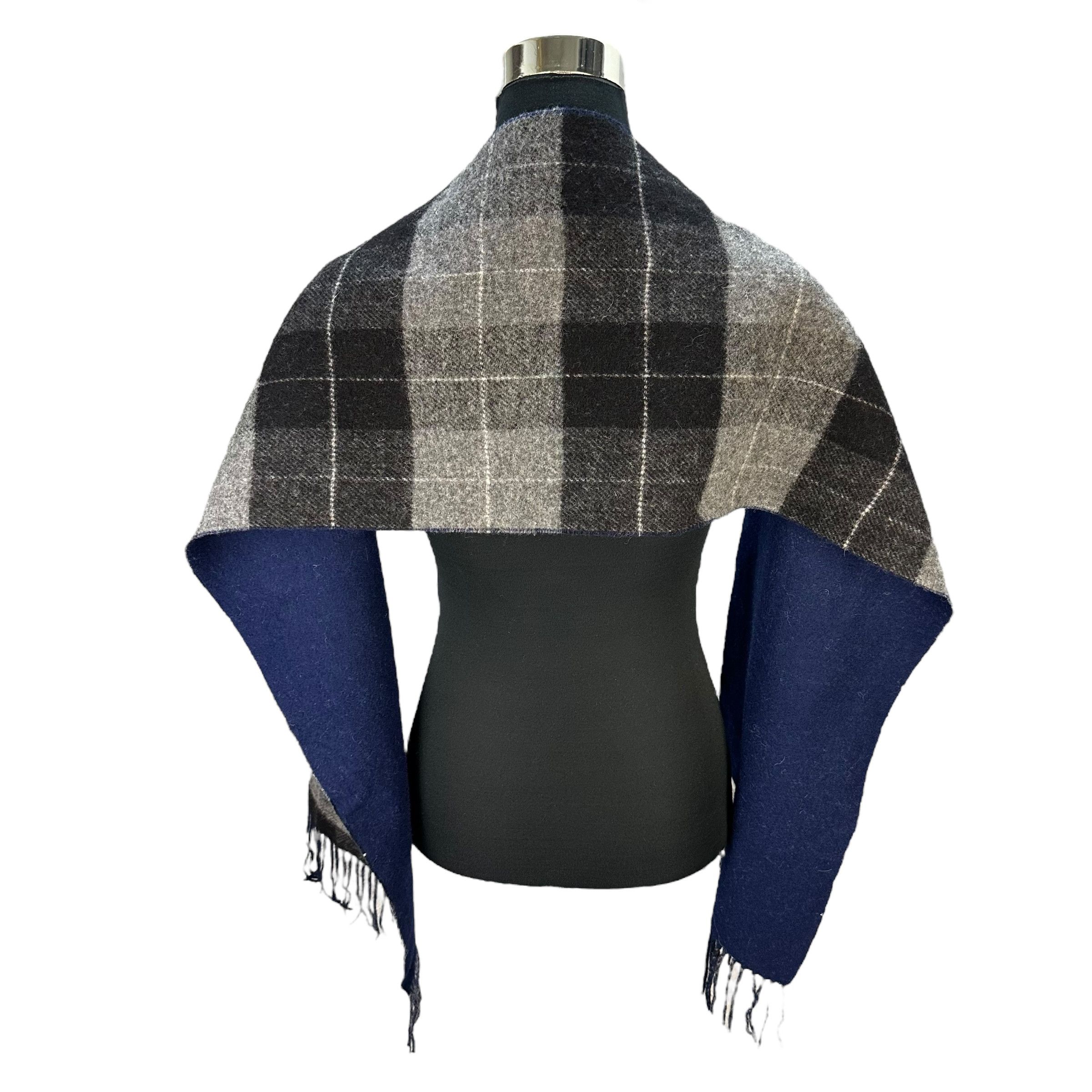 Beams Plus BEAMS Checked Wool Muffler Neckwear Scarf #A68-1641 Size ONE SIZE - 2 Thumbnail