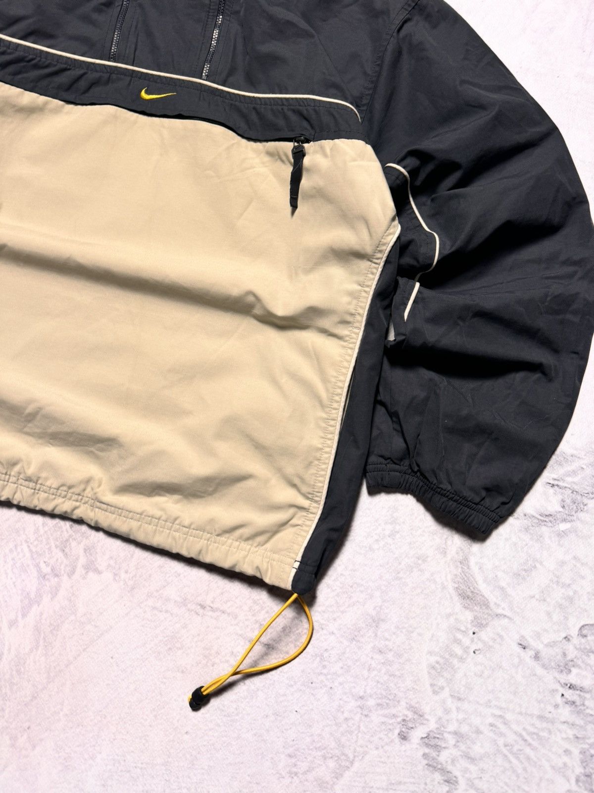 Nike × Vintage 00s Nike Vintage Center Swoosh Oversize Anorak Hooded Jacket Size US S / EU 44-46 / 1 - 4 Thumbnail