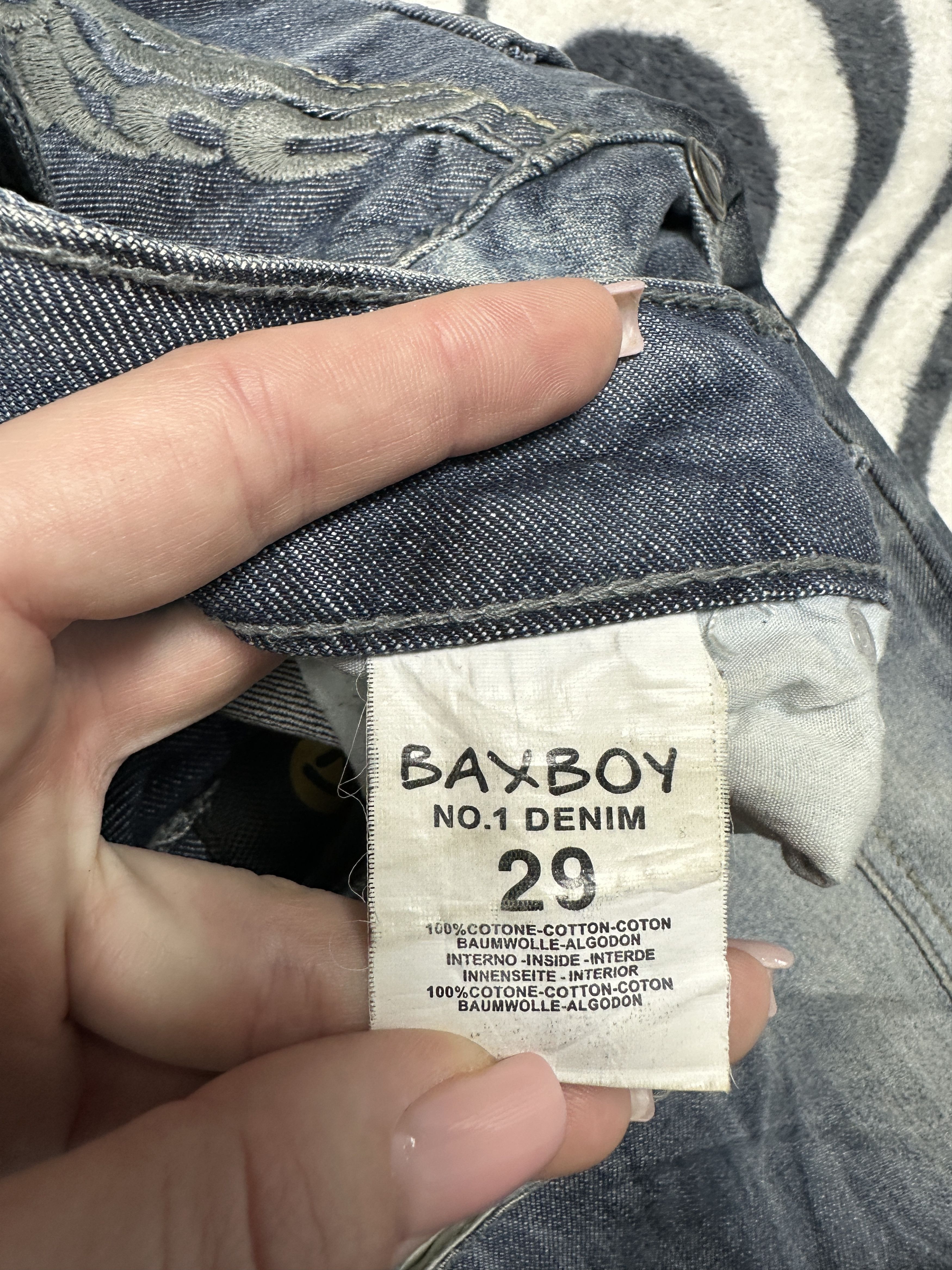 If Six Was Nine Baxboy Vintage Mens Denim Pants Baggy Jeans Size US 29 - 10 Thumbnail