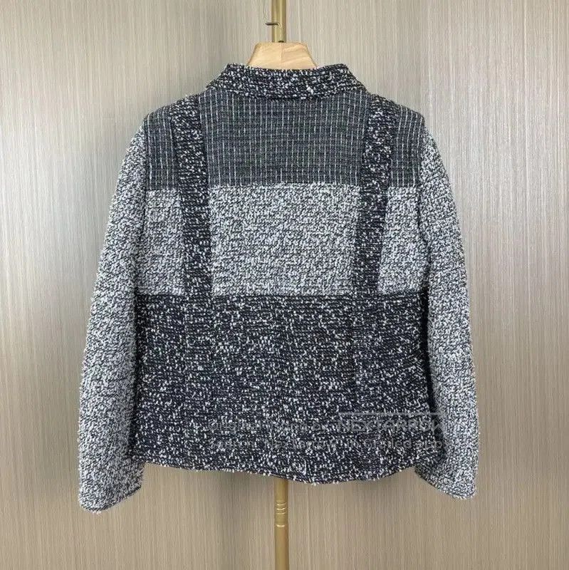 Chanel Chanel Gray Cotton Cardigan for Women . Size L / US 10 / IT 46 - 2 Thumbnail