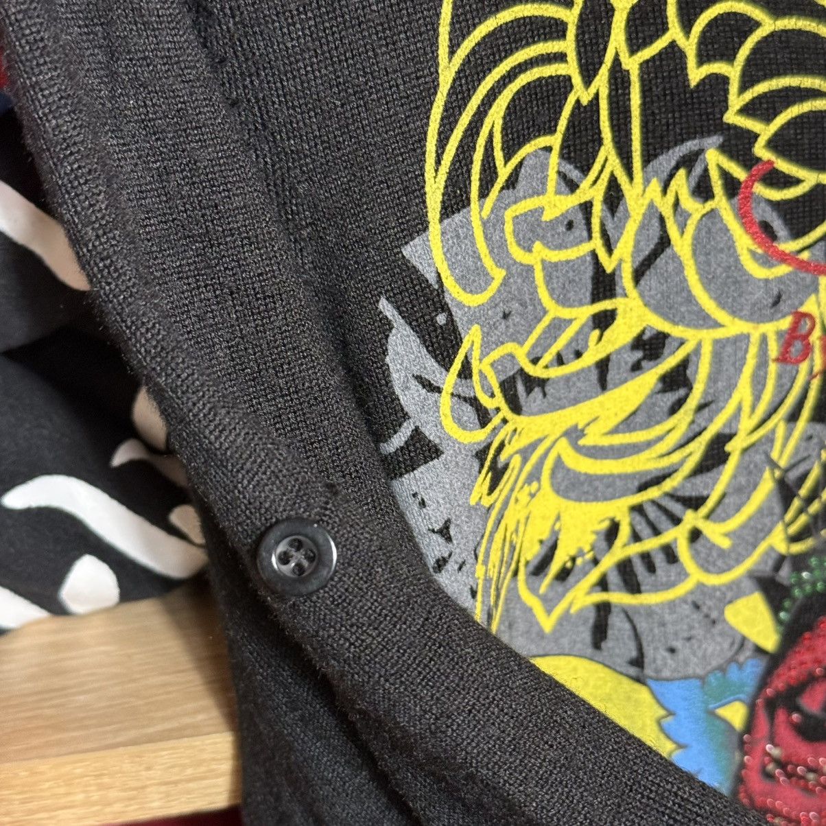 Ed Hardy 📌 Crazy Y2K Ed Hardy Rhinestones Full Print Longsleeve Size S / US 4 / IT 40 - 7 Thumbnail