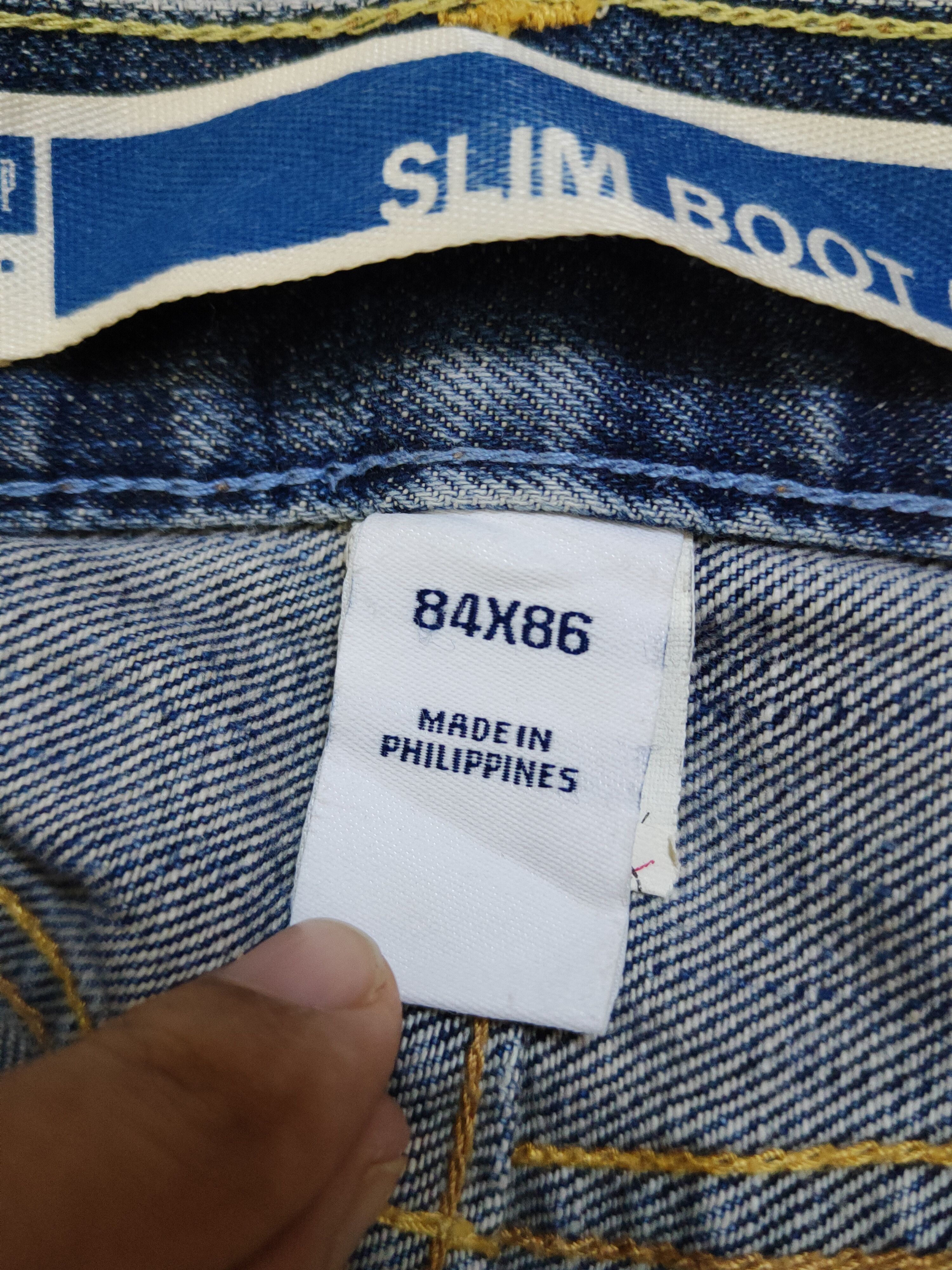 Gap Gap Blue Distressed Ripped Boot Cut Denim Jeans #S2283 Size US 33 - 13 Thumbnail