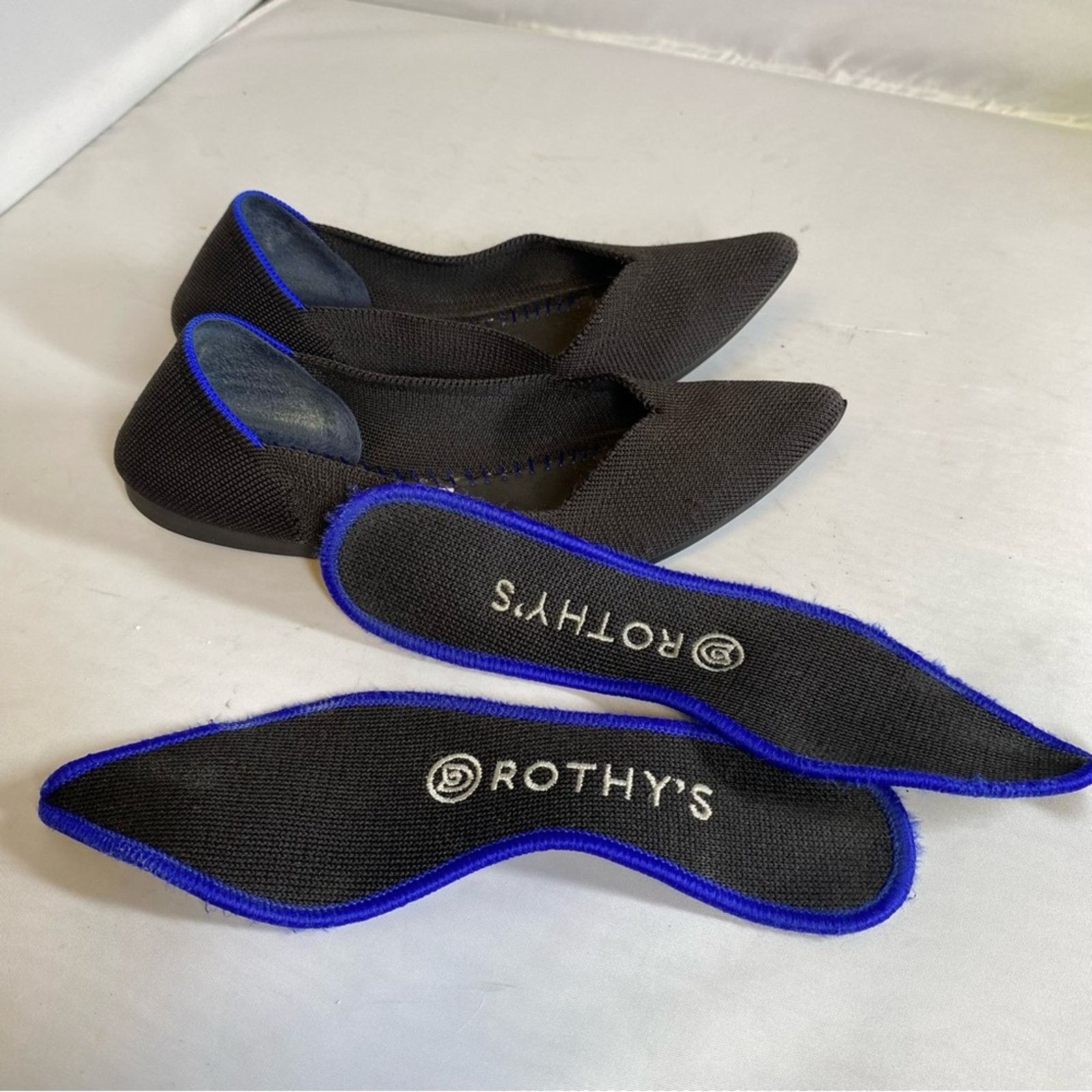 Other Rothy's The Point Black Recycled Knit Comfort Slip On Sz 6w Size US 6 / IT 36 - 1 Thumbnail