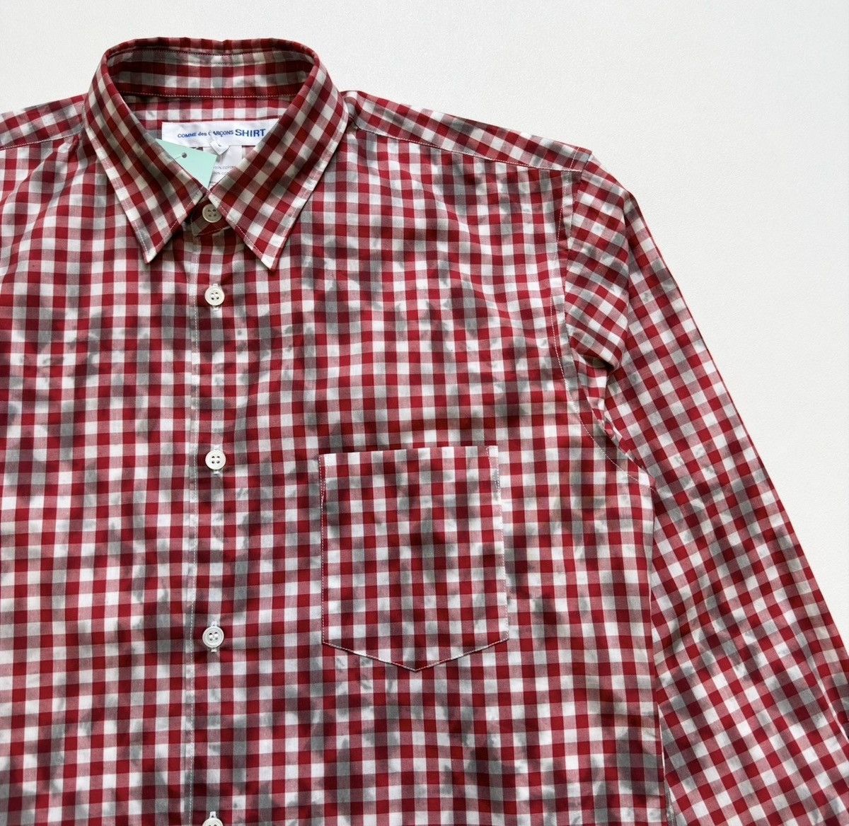 Comme des Garcons ‘Dirt Effect’ Gingham Check Shirt Size US M / EU 48-50 / 2 - 4 Thumbnail