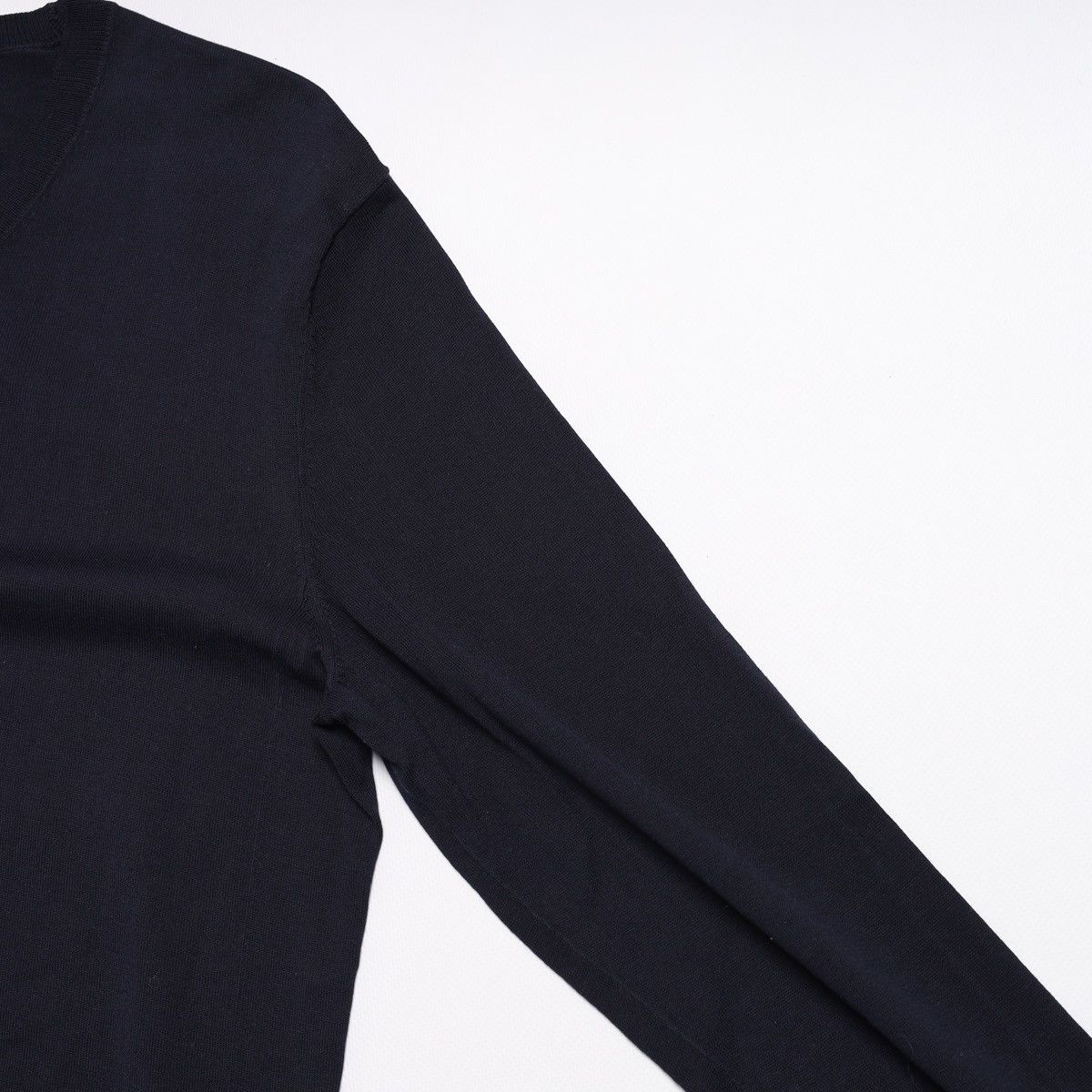 Acne Studios Acne Studios Navy Sweater Logo Pullover Cotton Size US S / EU 44-46 / 1 - 8 Thumbnail