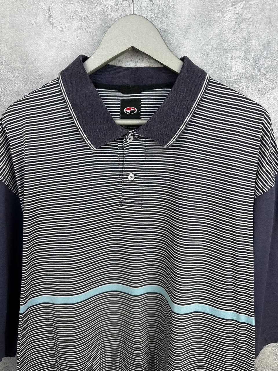 Nike × Tiger Woods Nike Tiger Woods 90s Yin Yang Slam Logo Striped Polo Shirt Size US XXL / EU 58 / 5 - 4 Thumbnail