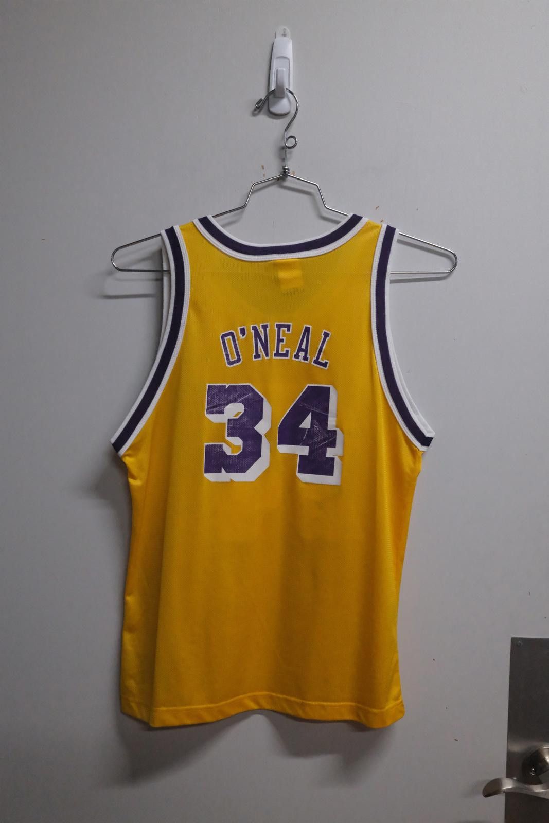 Champion 90s Champion Los Angeles Lakers O'Neal #34 Basketball Jersey Size ONE SIZE - 2 Thumbnail