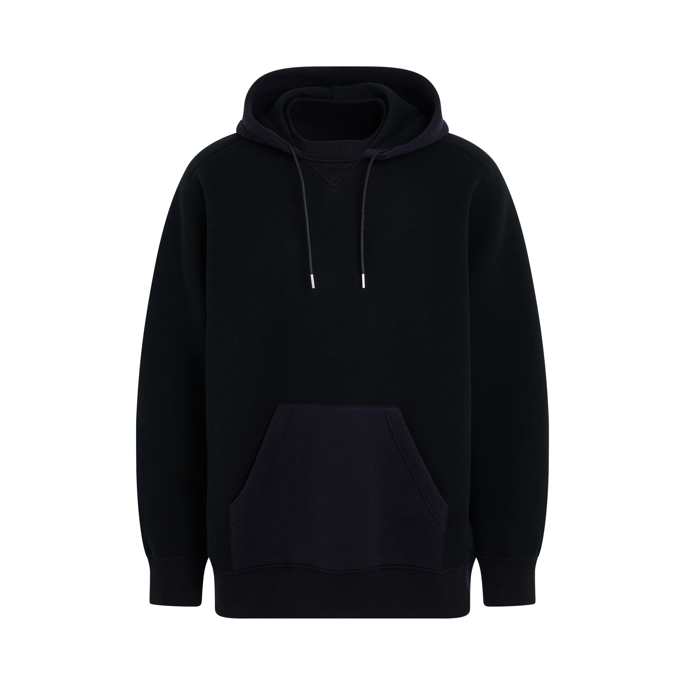 Sacai o1mris0824 Sweat Mix Hoodie in Black Size US L / EU 52-54 / 3 - 1 Thumbnail