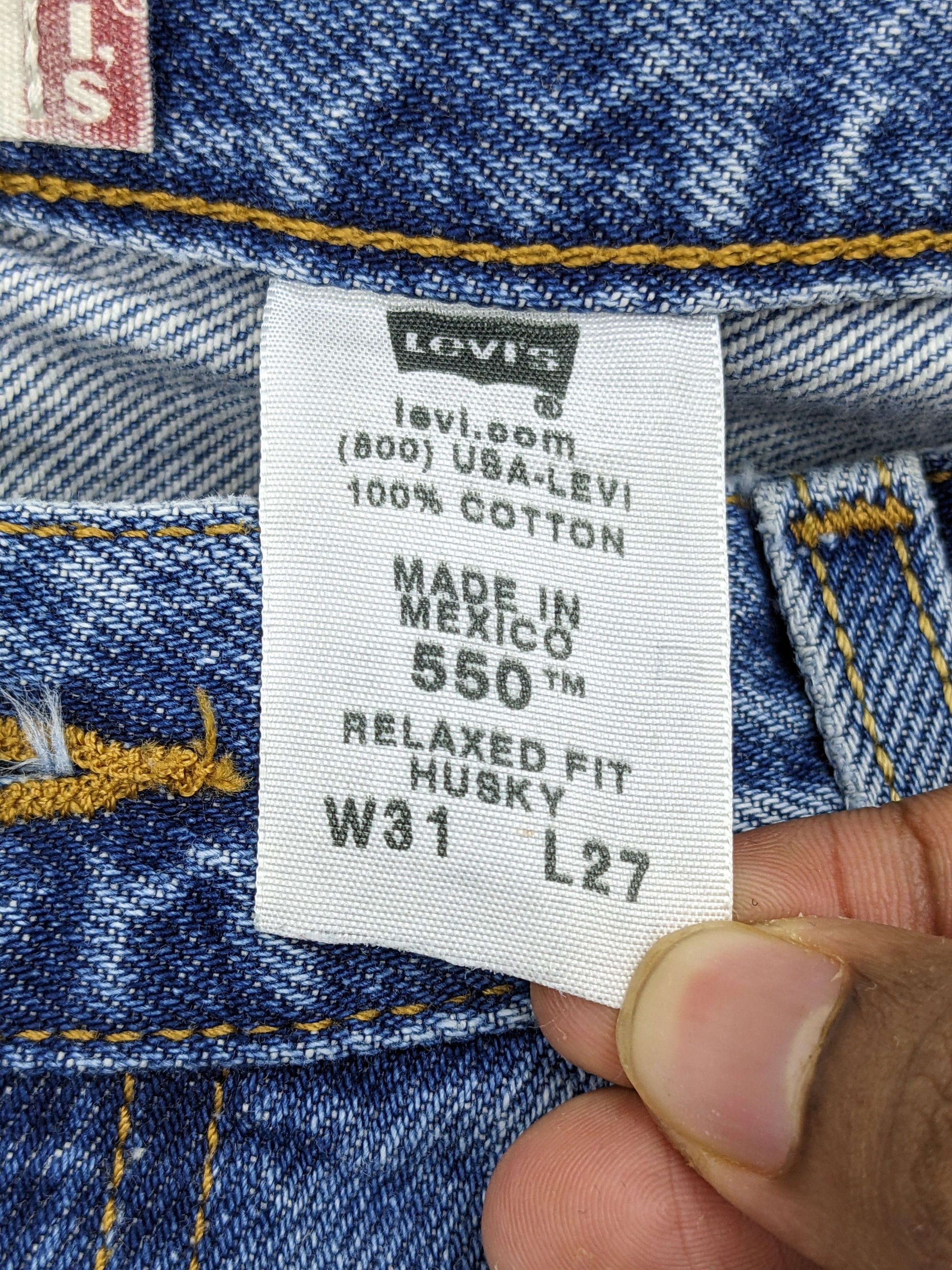 Levi's Vintage Levis 550 Faded Blue Jeans DJ0026Z Size US 30 / EU 46 - 7 Thumbnail
