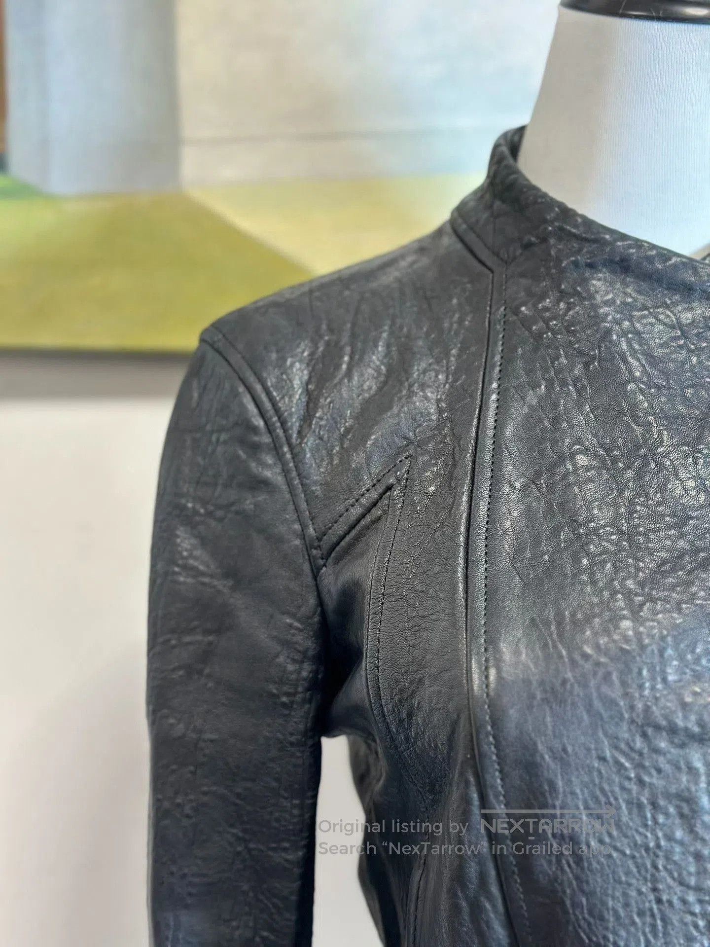 Helmut Lang Helmut Lang Asymmetrical Leather Jacket. Size US M / EU 48-50 / 2 - 7 Thumbnail
