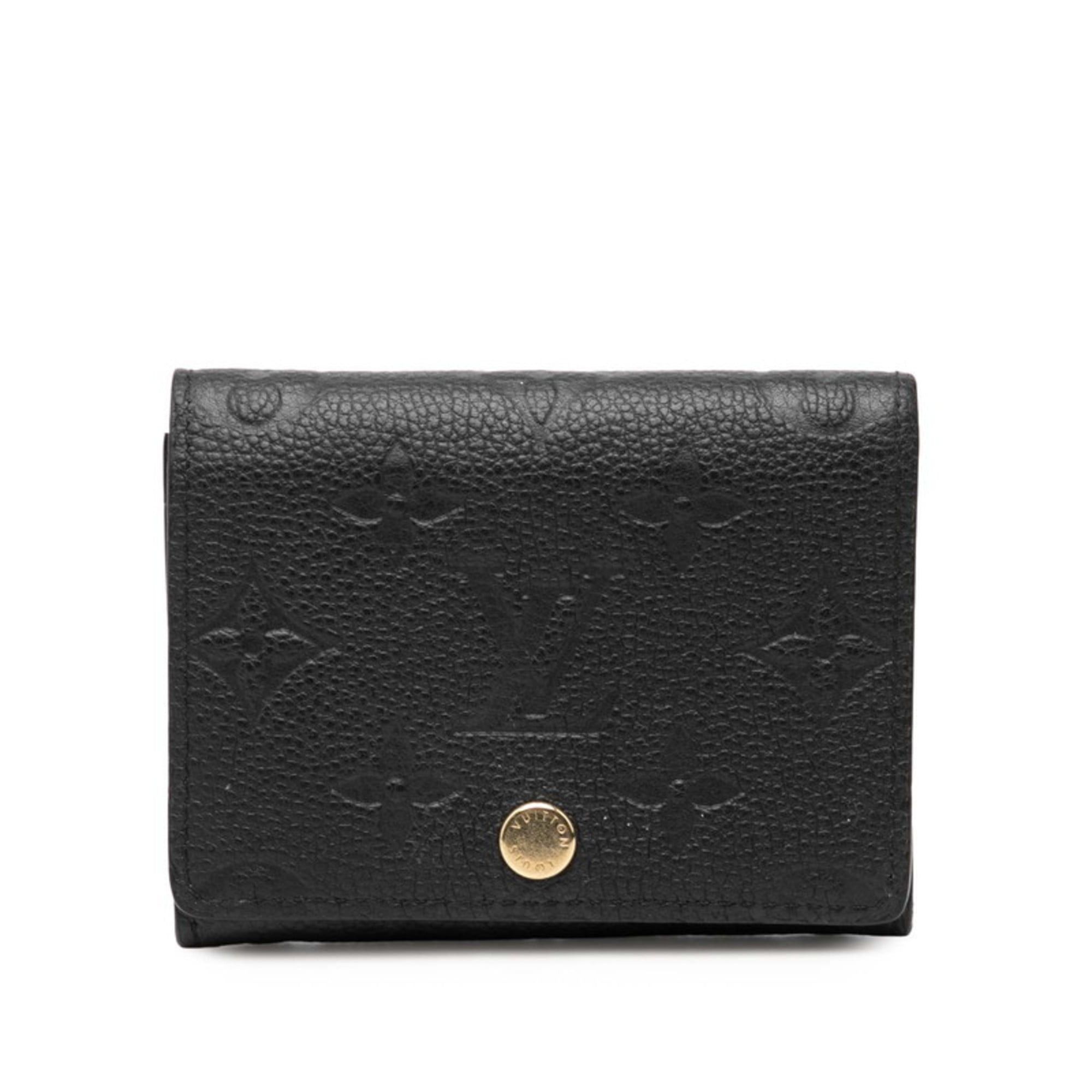 Louis Vuitton Louis Vuitton Monogram Empreinte Envelope Carte de Visite Business Card Case/Card Case/Pass Case M58456 Noir Black Leather Women's LOUIS VUITTON Size ONE SIZE - 1 Thumbnail