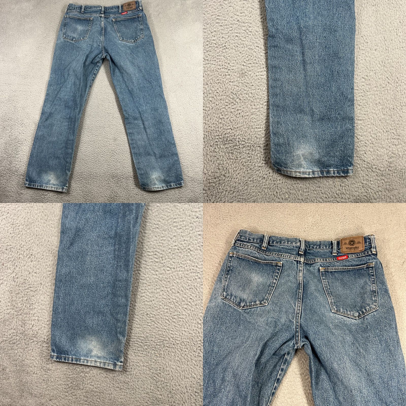 Wrangler VINTAGE Wrangler Jeans Mens 36x30 Regular Fit Blue Cotton Denim 90s Straight Casual Size US 36 / EU 52 - 8 Thumbnail