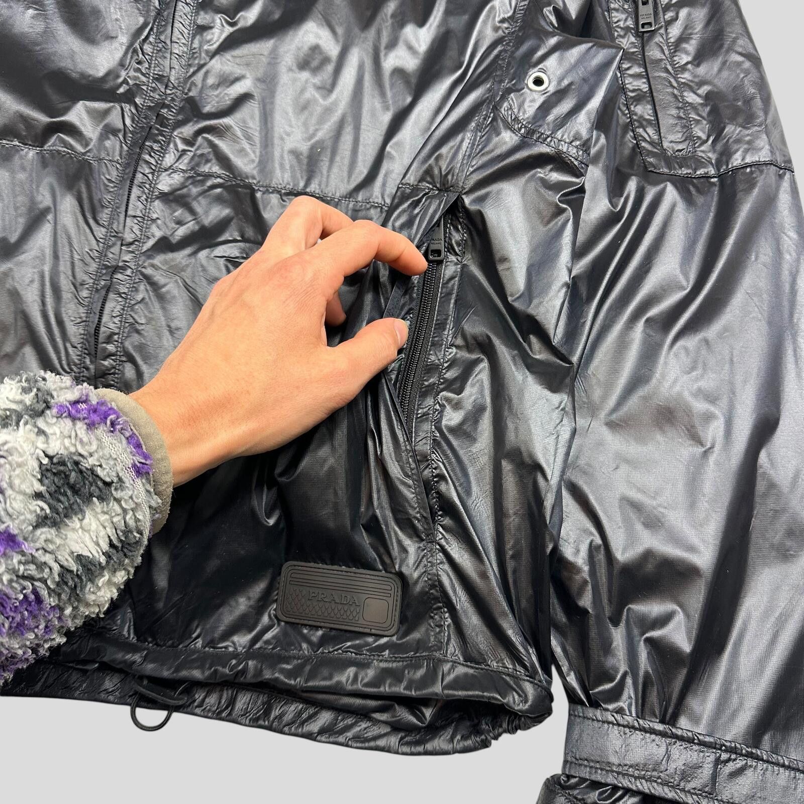 Prada Prada Milano 2017 Rubber Race Logo Technical Windbreaker - L Size US L / EU 52-54 / 3 - 3 Thumbnail