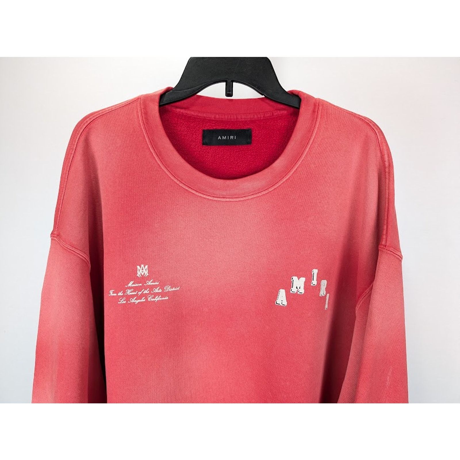 Amiri o1rshd1 Q:2 / Vintage Collegiate Crewneck Sweatshirt in Red Size US M / EU 48-50 / 2 - 6 Thumbnail
