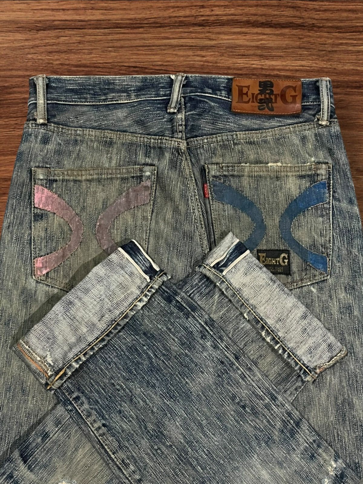 Kapital Vintage 18oz Eight G Union Made Selvedge Distressed Jeans Size US 30 / EU 46 - 13 Thumbnail