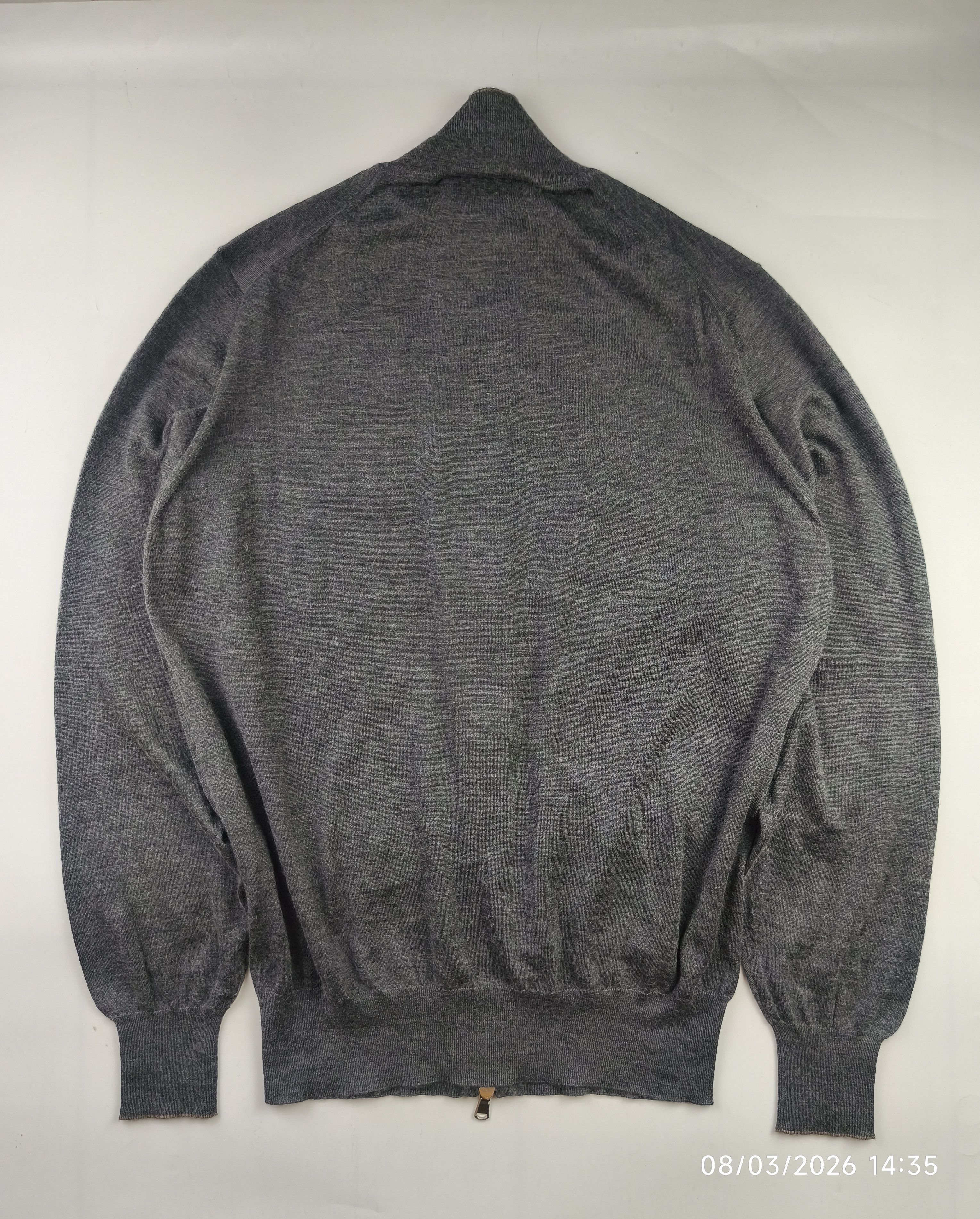 Brunello Cucinelli Brunello Cucinelli zip up cashmere cardigan Size US M / EU 48-50 / 2 - 2 Thumbnail