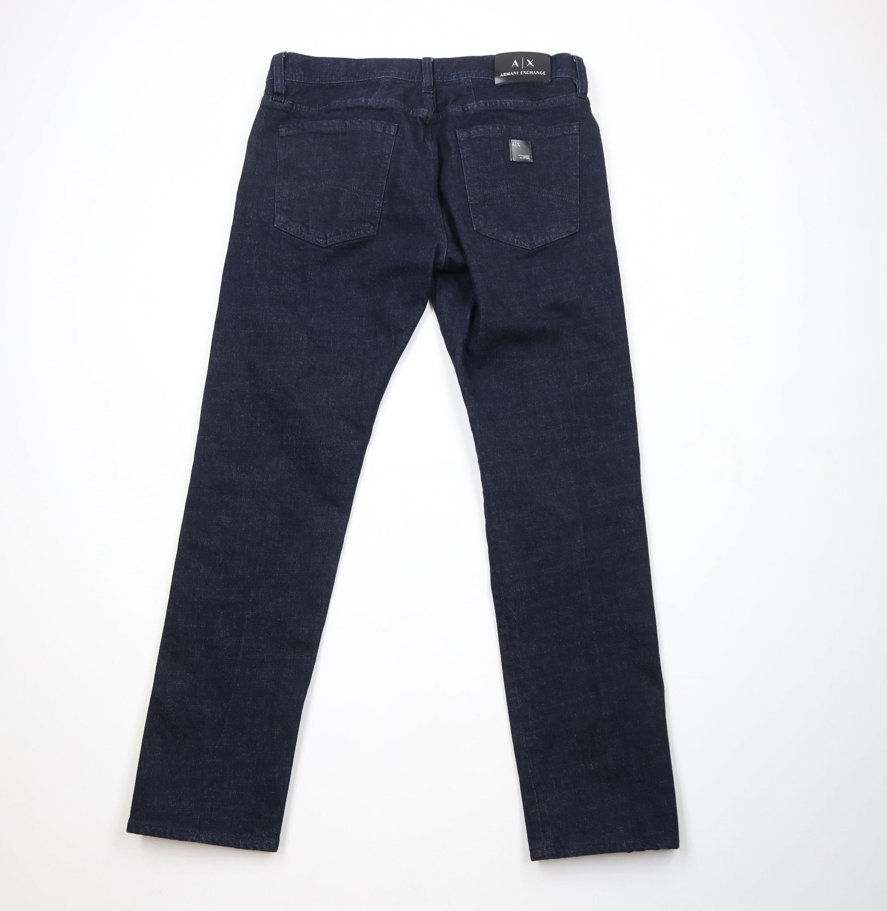 Armani Exchange × Vintage Armani Exchange Fit Spell Out Reflective Stripe Denim Jeans Size US 34 / EU 50 - 11 Thumbnail