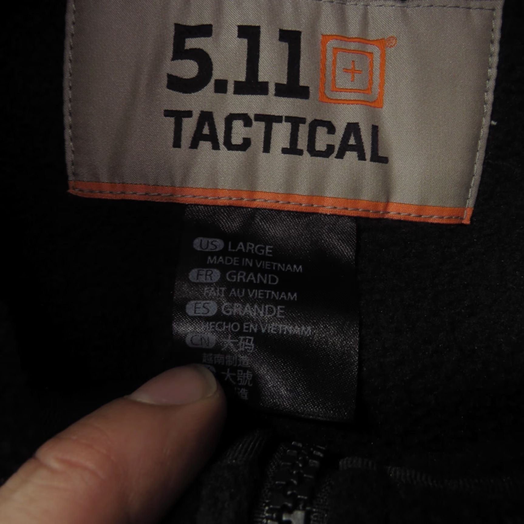 Vintage 5.11 Tactical Jacket Men Large Black Fleece Softshell EDC Conceal Denali Size US L / EU 52-54 / 3 - 5 Thumbnail