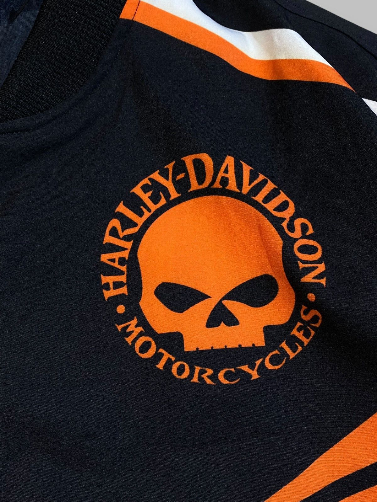 Harley Davidson 🔥 HARLEY DAVIDSON BIKER JACKET Y2K FLAMES PUNK ROCK VIBES Size US XL / EU 56 / 4 - 12 Thumbnail