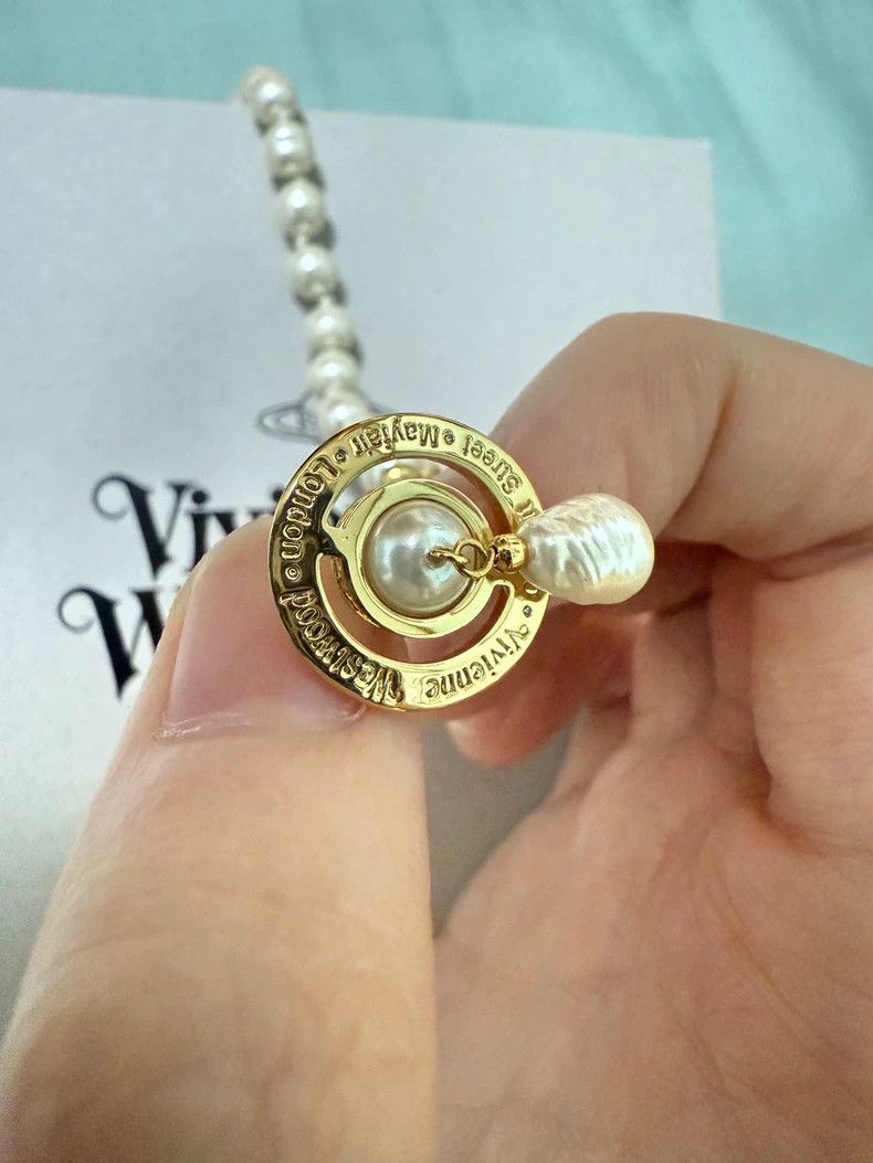 Vivienne Westwood Vivienne Westwood Baroque pearl necklace Size ONE SIZE - 4 Thumbnail