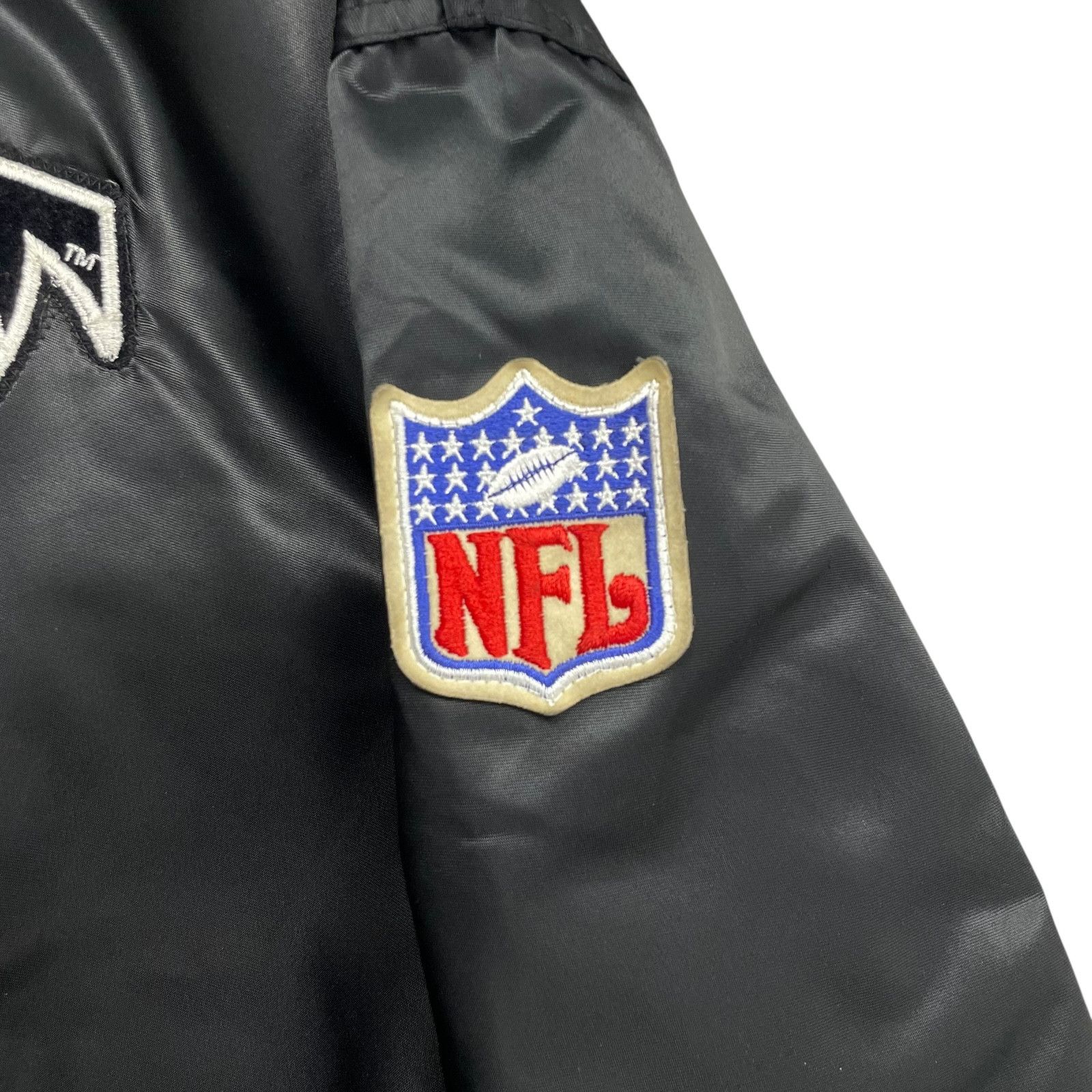 NFL VTG 90s ATLANTA FALCONS STARTER PRO LINE SATIN BOMBER JACKET Size US L / EU 52-54 / 3 - 5 Thumbnail