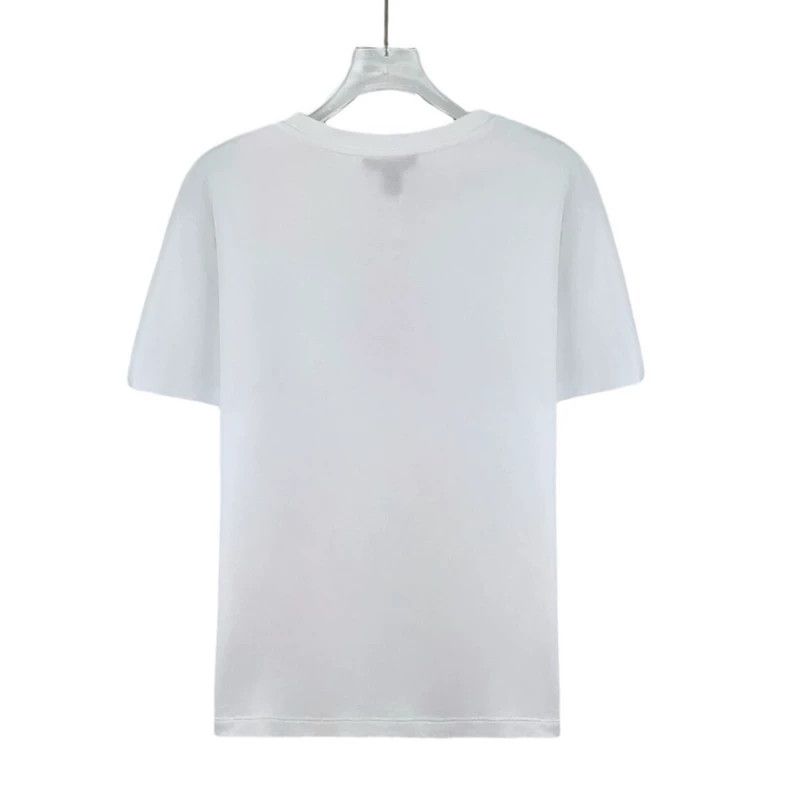 Louis Vuitton Louis Vuitton White logo embroidered cotton crewneck T-shi Size M / US 6-8 / IT 42-44 - 2 Thumbnail