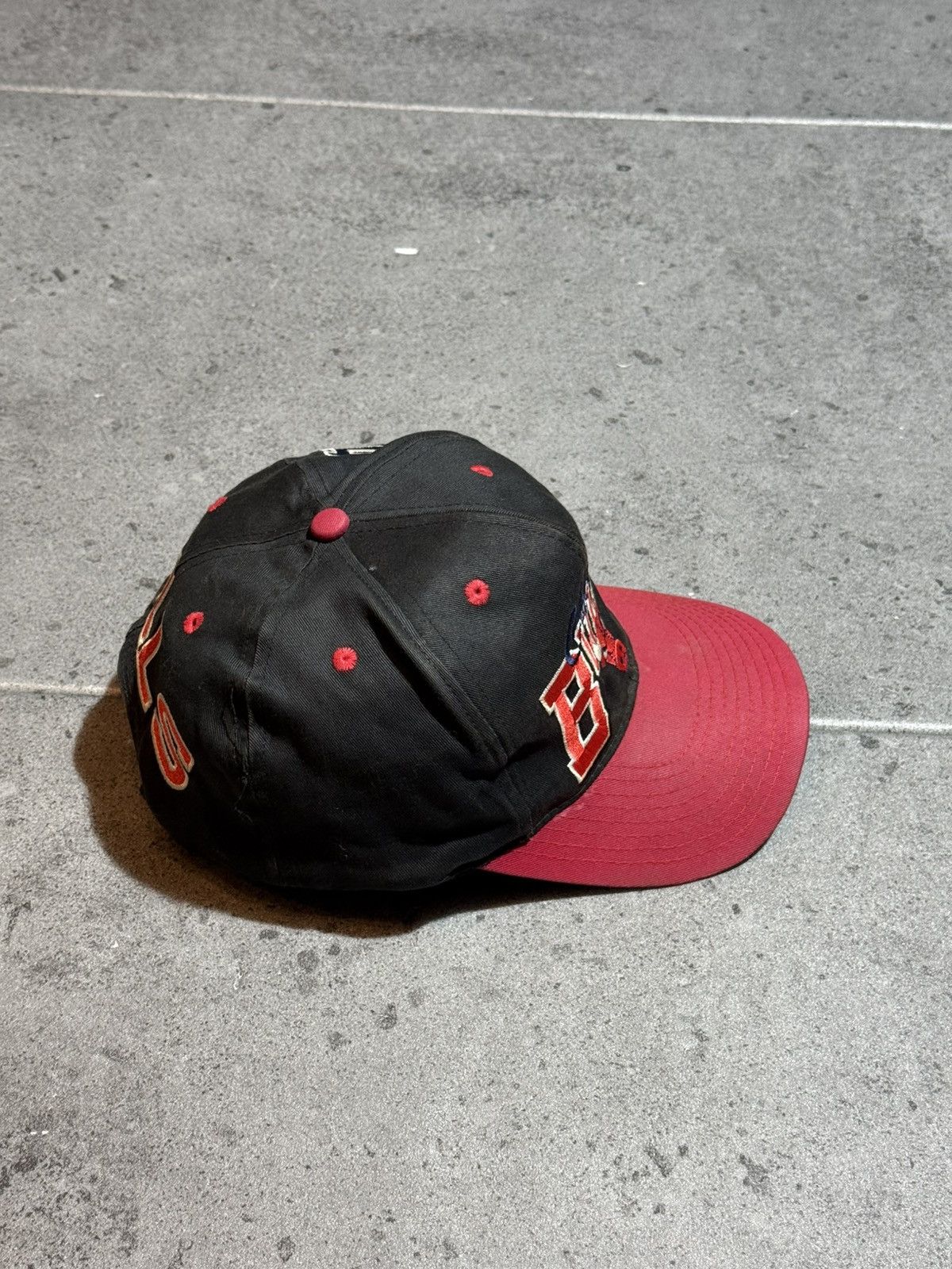 NBA Rare Hat Vintage Chicago Bulls NBA Snapback USA logo 90s Size ONE SIZE - 5 Thumbnail