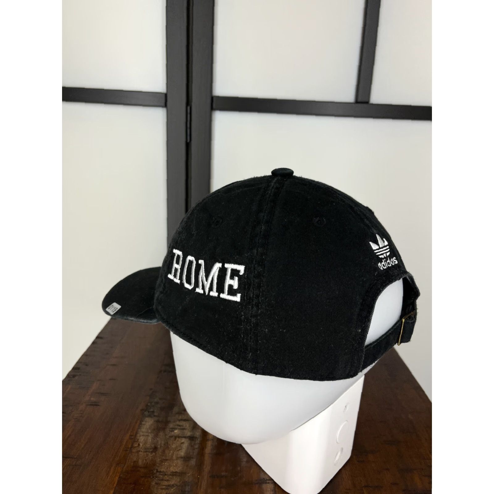 Adidas Adidas Hat Cap Strap Back Adult One Size Black Rome 3 Stripes 100% Cotton Golf Cap Logo Baseball Mens Hat Size ONE SIZE - 6 Thumbnail