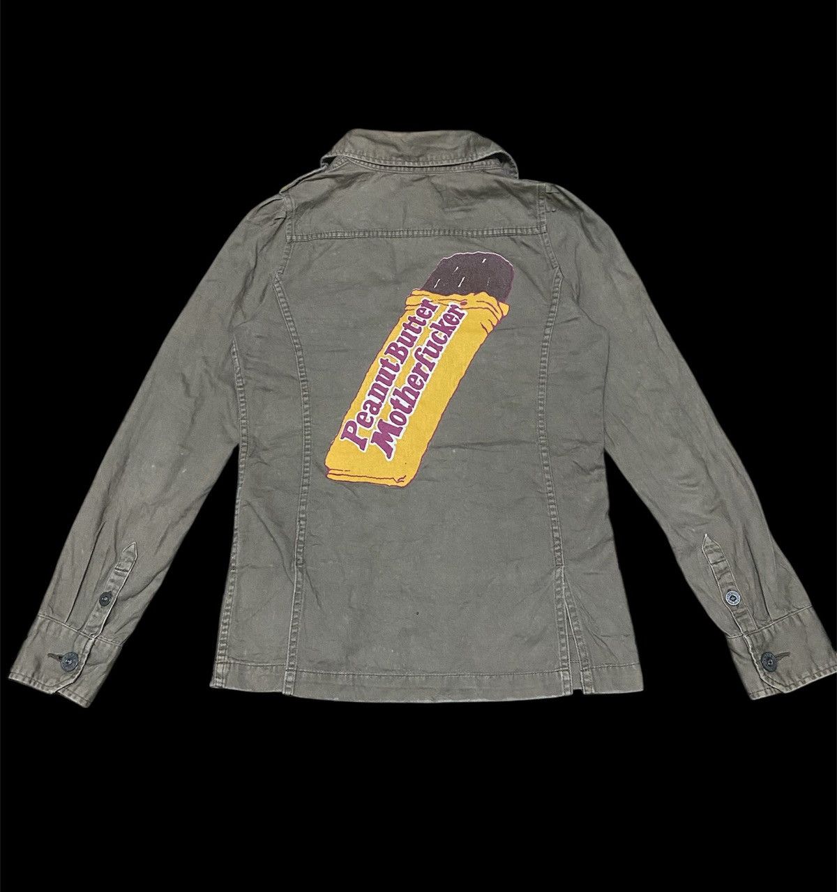 Hysteric Glamour Hysteric Glamour Peanut Butter Motherfxxker Army Jacket Size US S / EU 44-46 / 1 - 1 Thumbnail