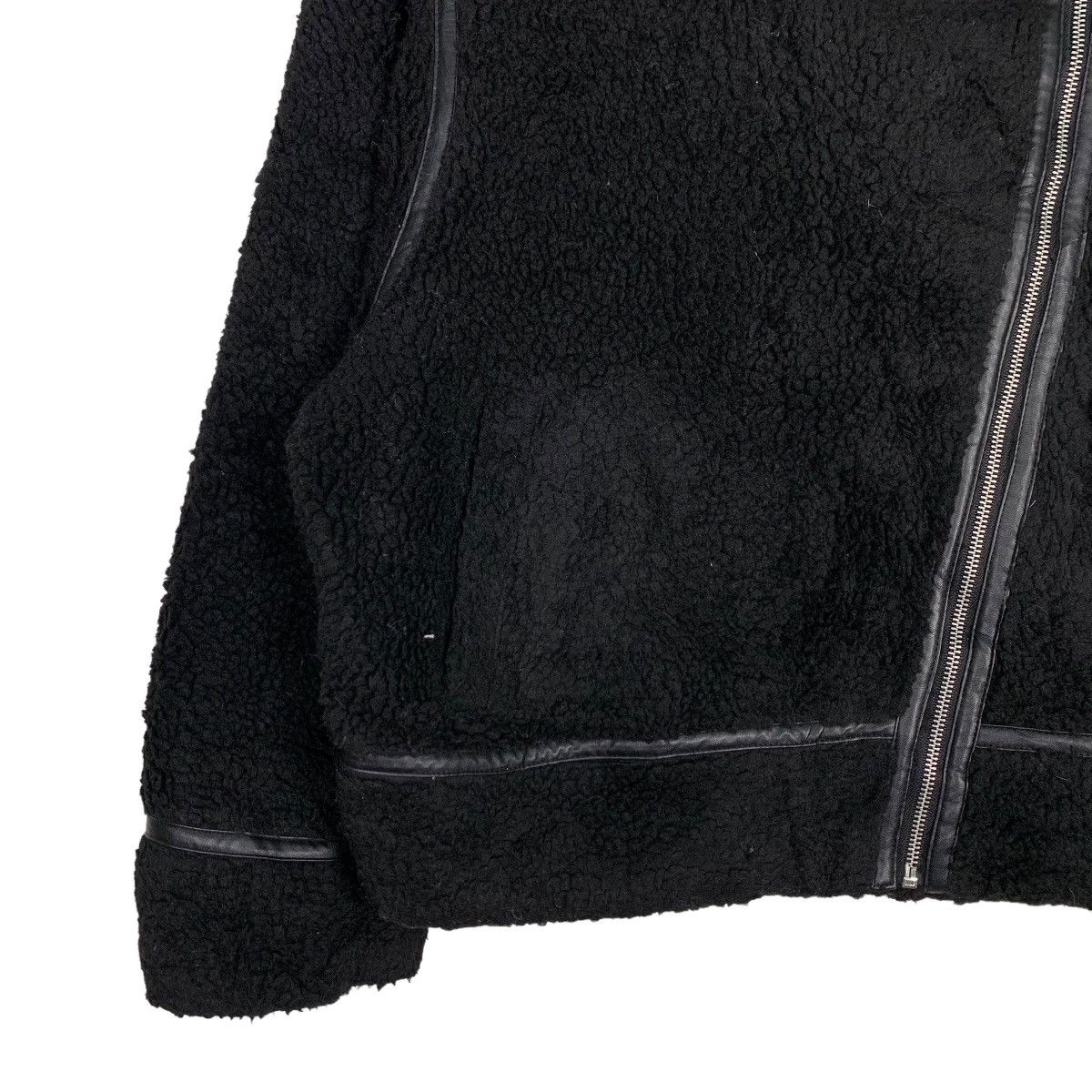 Japanese Brand TORTE Deep Pile Fleece Asymmetrical Jacket #0240-C11 Size US M / EU 48-50 / 2 - 6 Thumbnail