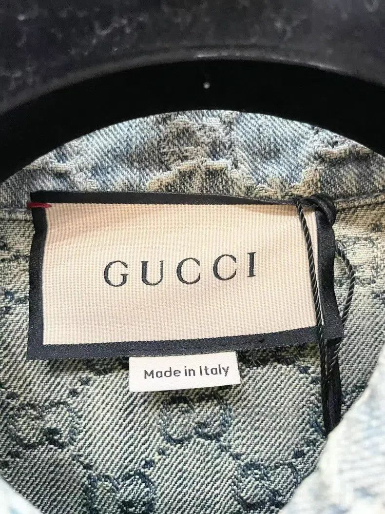 Gucci Gucci Full logo denim jacket Size XS / US 0-2 / IT 36-38 - 4 Thumbnail