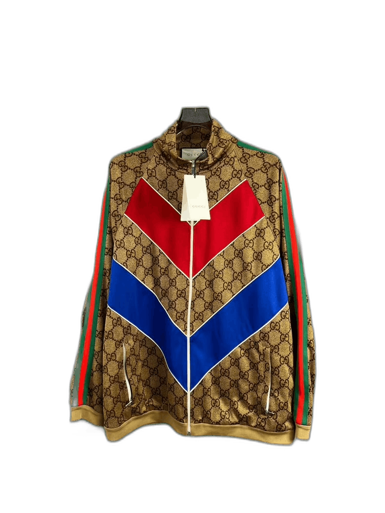Gucci Gucci Brown Patterned Jacket Jacket-2506 Size US XL / EU 56 / 4 - 1 Thumbnail