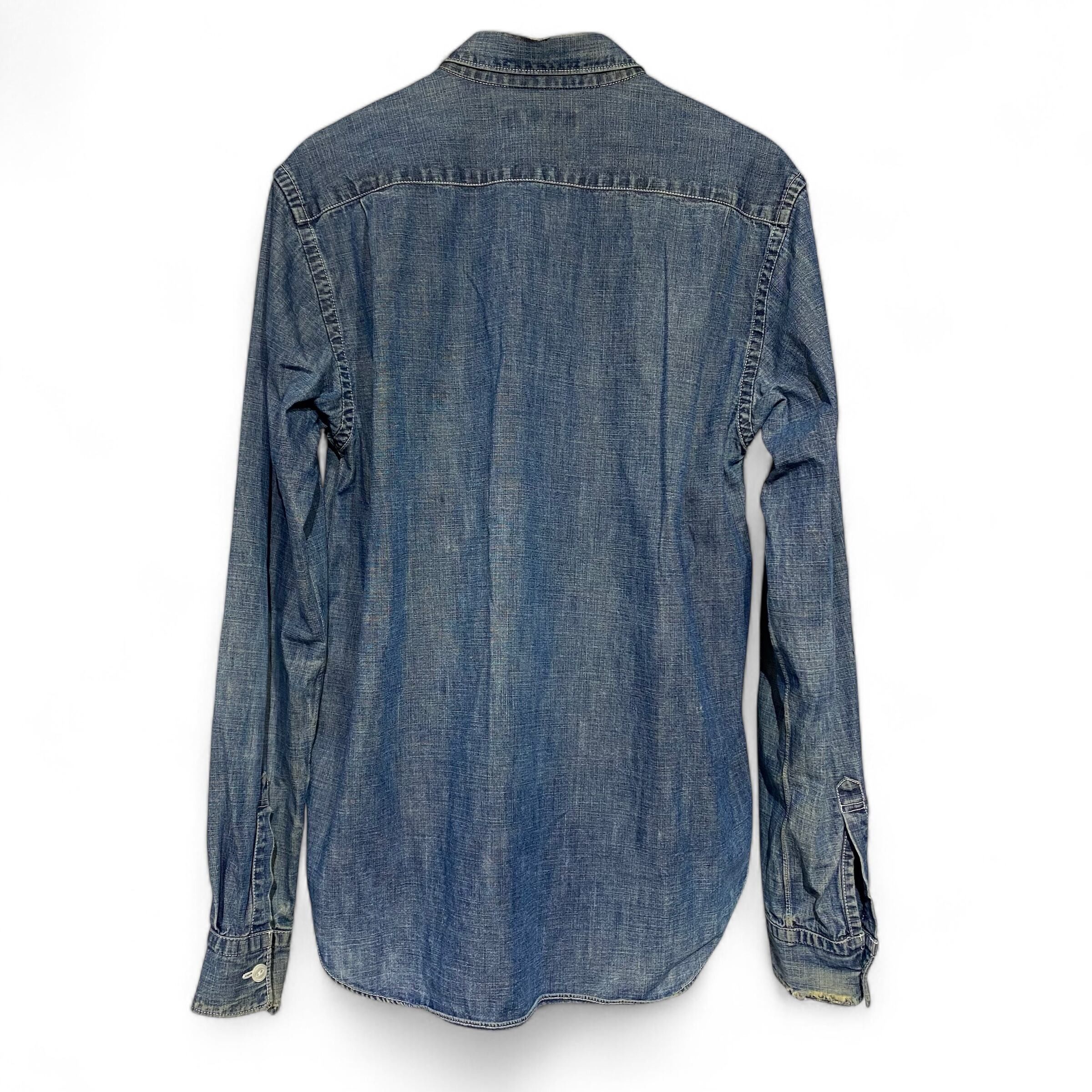 Comme des Garcons Vintage Comme des Garcons Long Sleeve Shirts Denim Size US XS / EU 42 / 0 - 2 Thumbnail