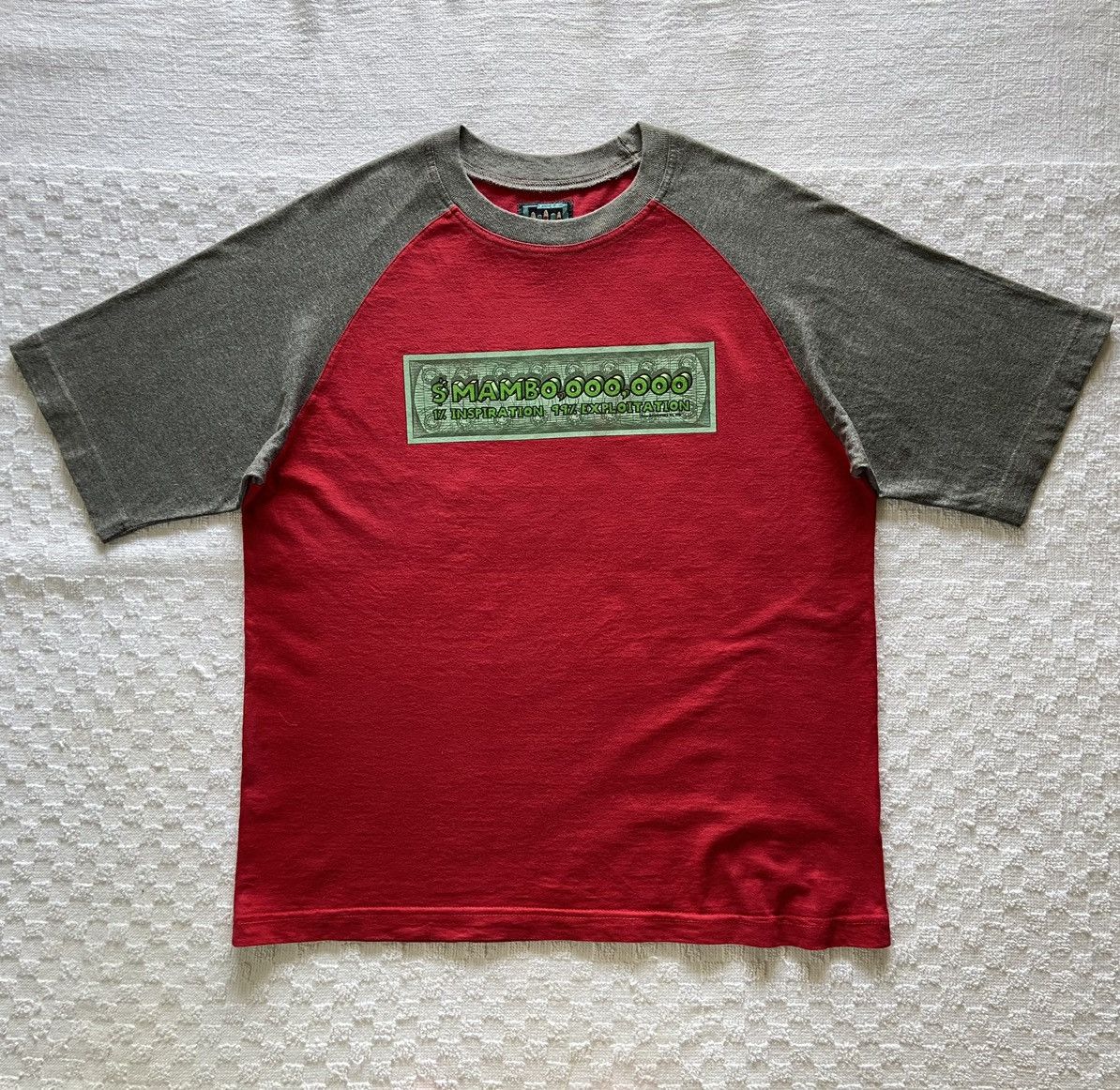 Mambo × Vintage Mambo S/S Raglan T-Shirt ( Made In Australia )( 1995 ) Size US L / EU 52-54 / 3 - 2 Thumbnail