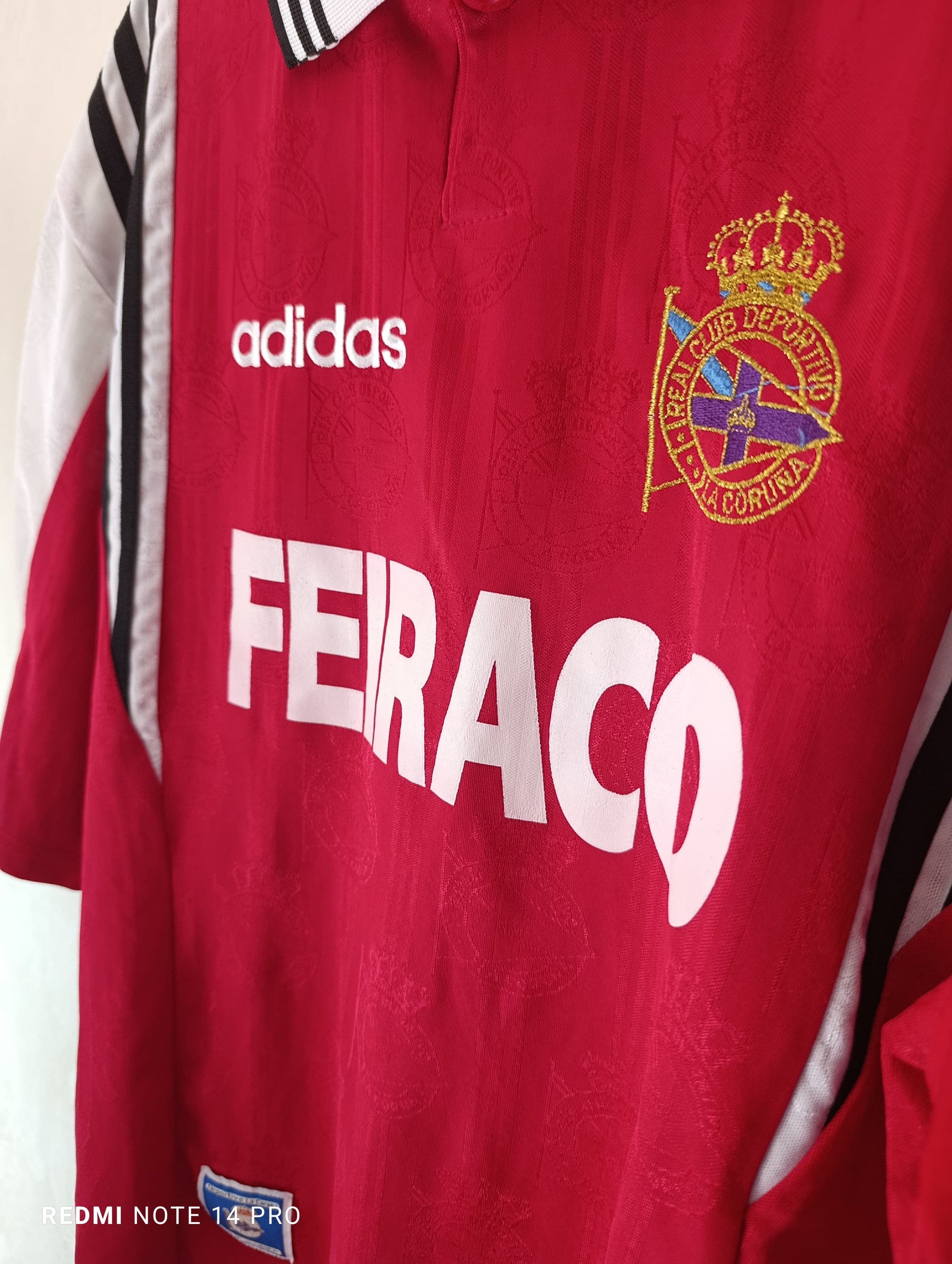 Adidas Super Rare 1995 Deportivo La Coruna Vintage La Liga Jersey M Size US M / EU 48-50 / 2 - 4 Thumbnail