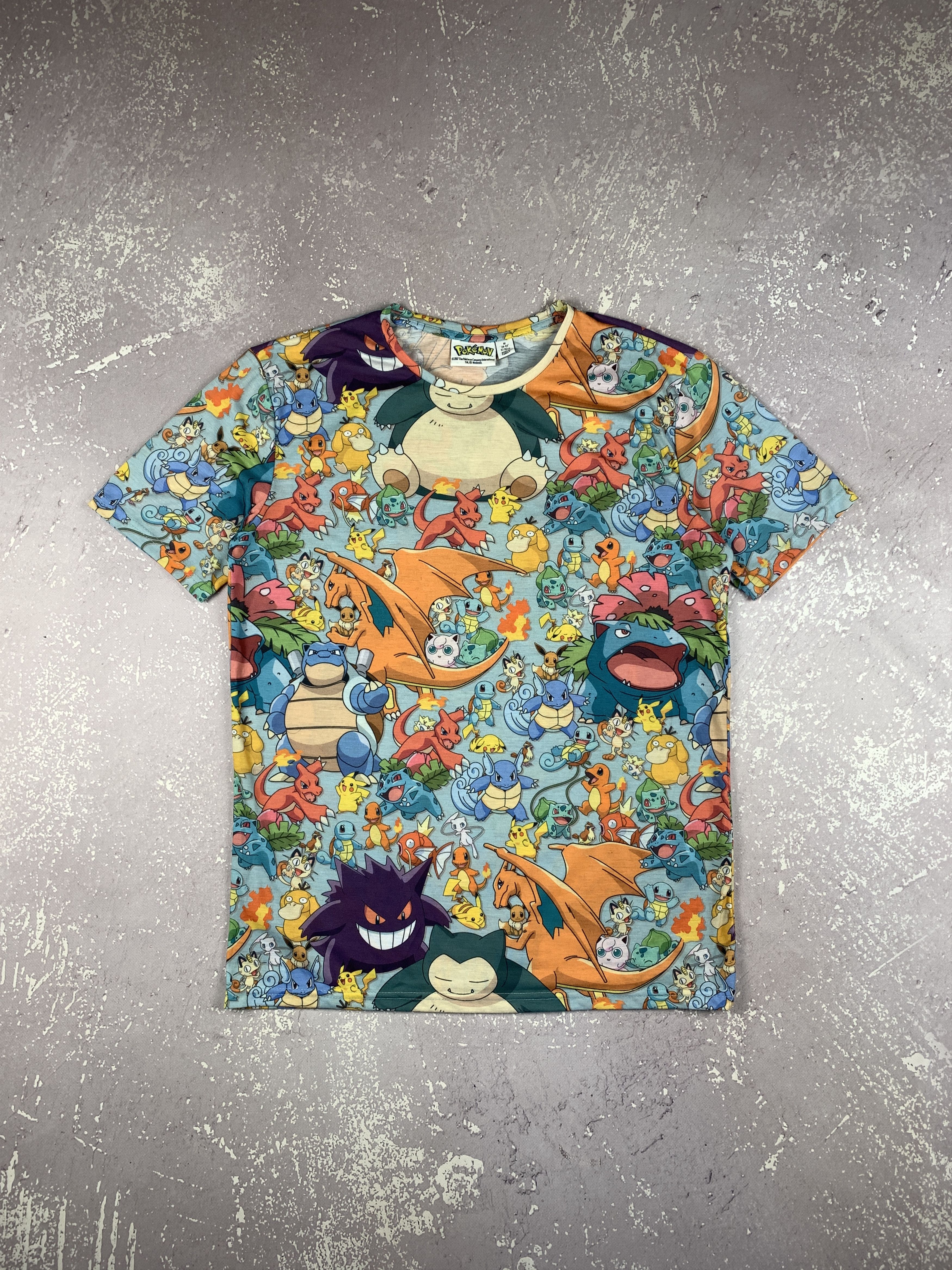 Cartoon Network × Nintendo × Pokemon Vintage Pokemon Monogram Movie T Shirt Mens M Size US M / EU 48-50 / 2 - 1 Thumbnail