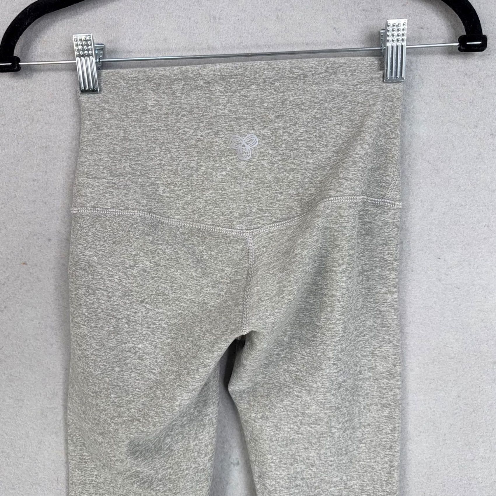 Vintage TnAction Leggings Womens XS Gray Cropped Yoga Gym Pants Athletic Stretch Size 26" / US 2 / IT 38 - 6 Thumbnail