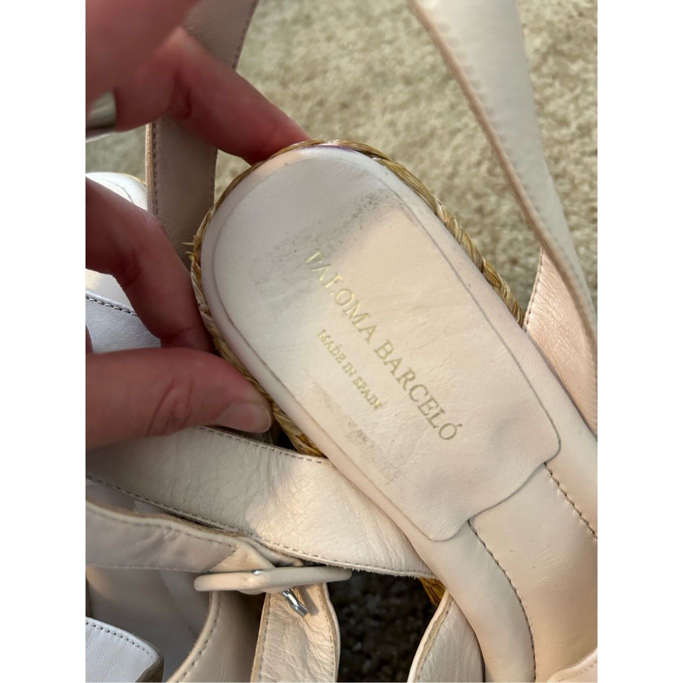 Paloma Bercelo Paloma Barceló Clama Jute-Wedge Sandals Glacial Pink, Sz EU Size US 9 / IT 39 - 14 Thumbnail