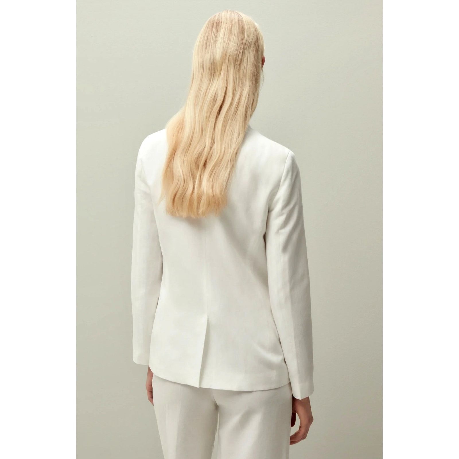 PIOMBO Piombo Womens Double Breasted Blazer White 10 Size L / US 10 / IT 46 - 5 Thumbnail