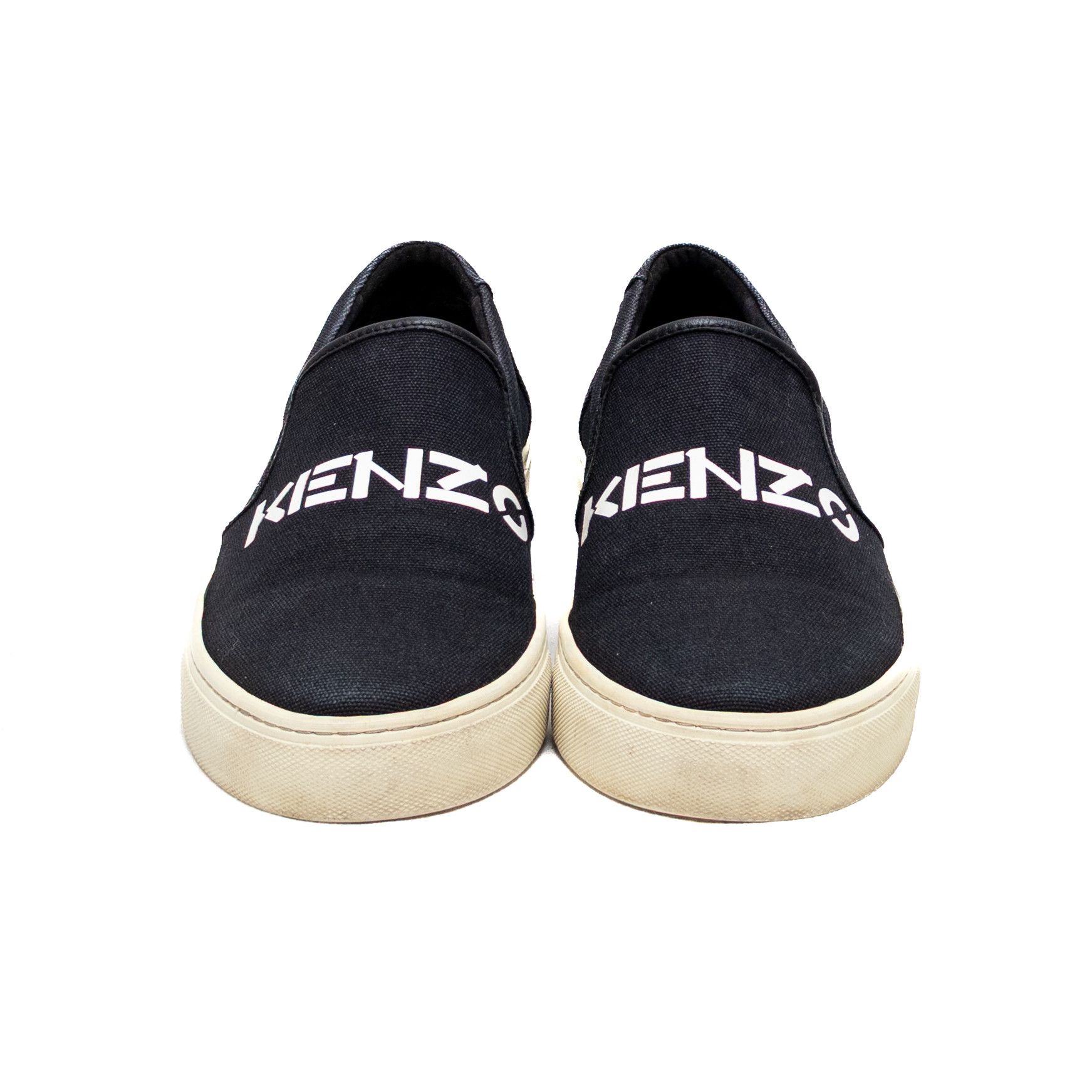 Kenzo Kenzo Men’s Black Canvas Slip-On Sneakers | Size 9 Size US 9 / EU 42 - 4 Thumbnail