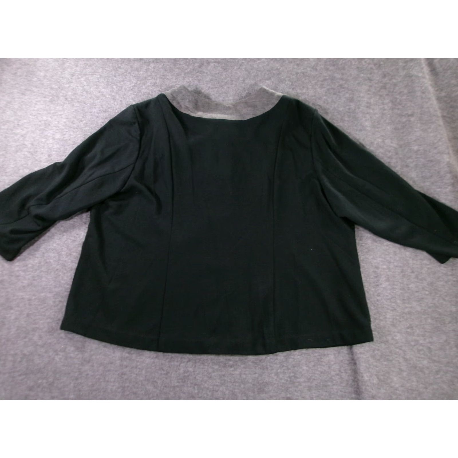 Vintage Dialogue Jacket Women Adult 3X Black Button Front Causal Capsule Prep Classic Office 90s Womens Size XXL / US 16-18 / IT 52-54 - 7 Thumbnail