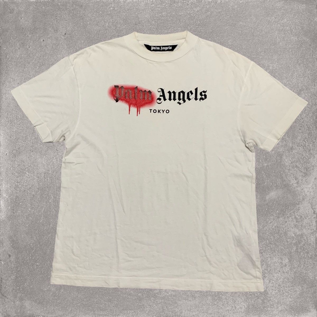 TOKYO SPRAYED T-SHIRT in white - Palm Angels® Official