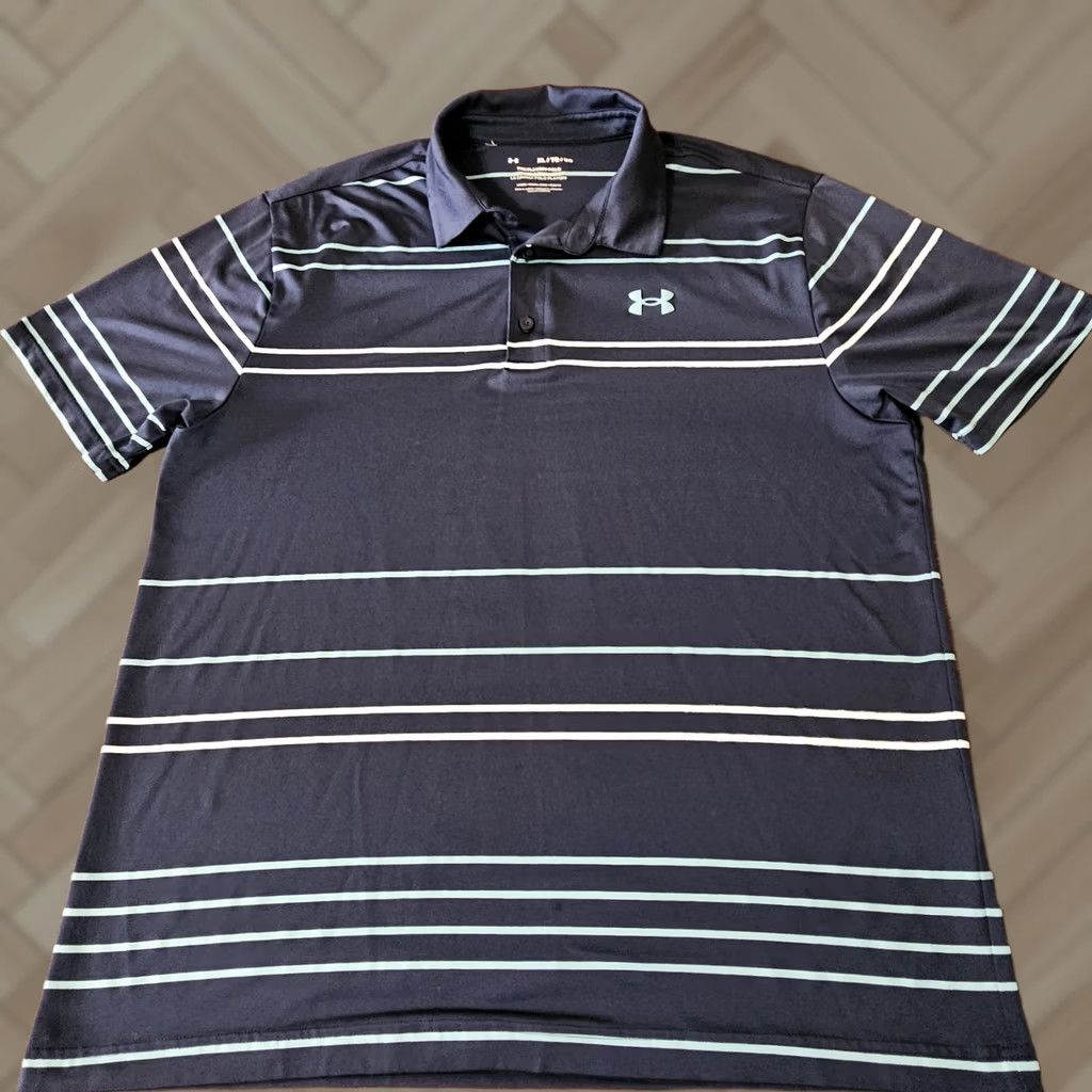 Under Armour Under Armour Polo Shirt Navy Blue Performance XL MEN'S S/S Size US XL / EU 56 / 4 - 1 Thumbnail