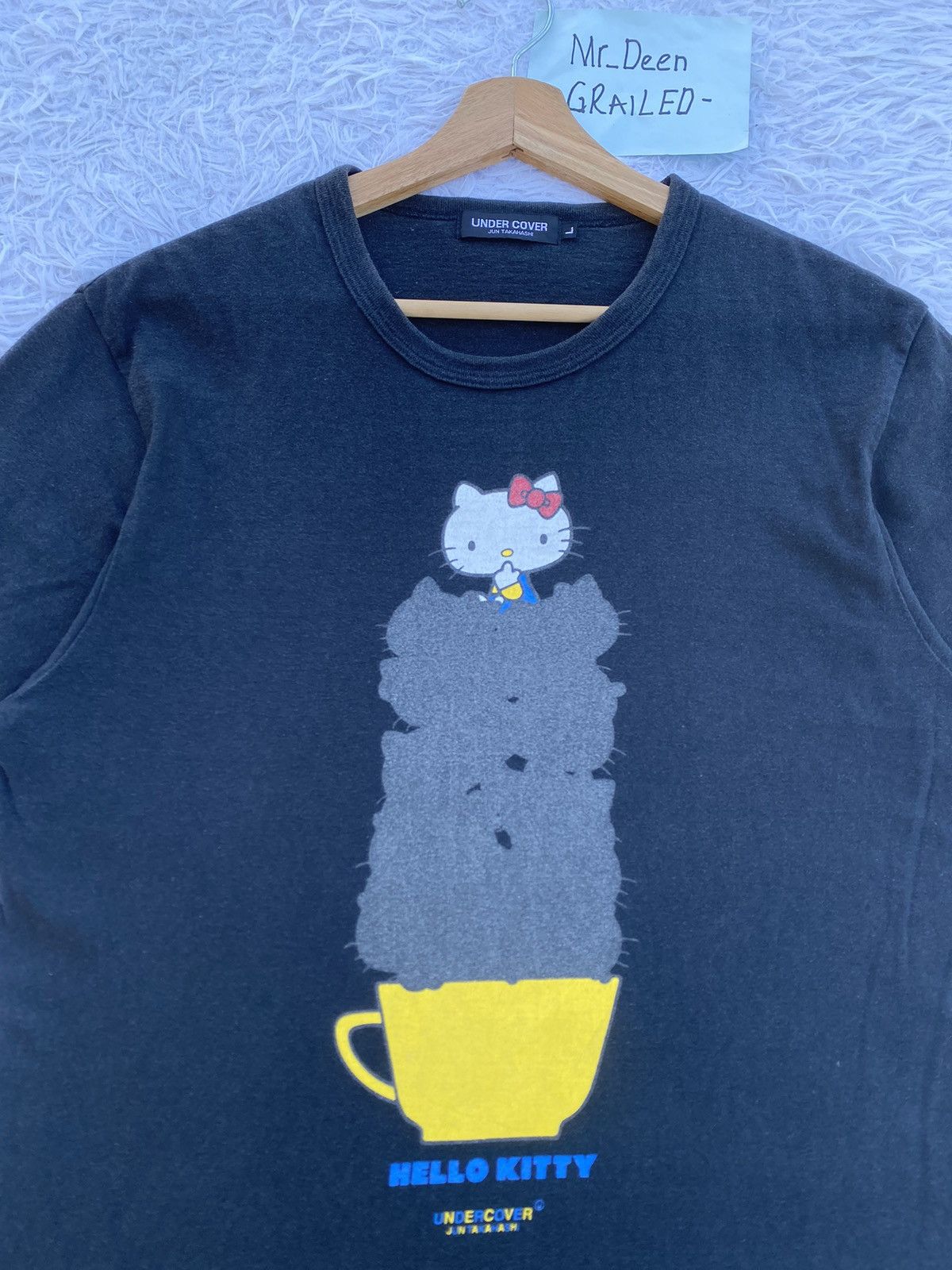 Rare Undercover by Jun Takahashi x Hello Kitty Black Tshirt