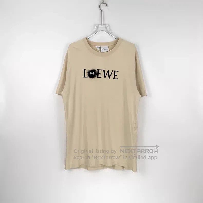 Loewe Loewe Beige Joint Big Logo 3D Coal Short Sleeve Size US L / EU 52-54 / 3 - 3 Thumbnail