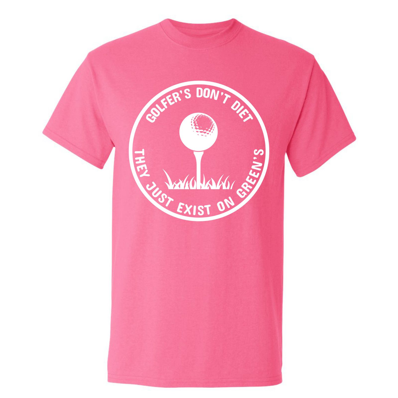 Gildan Golfers Dont Diet On Greens Funny Golfing Tee T-Shirt Size US L / EU 52-54 / 3 - 13 Thumbnail